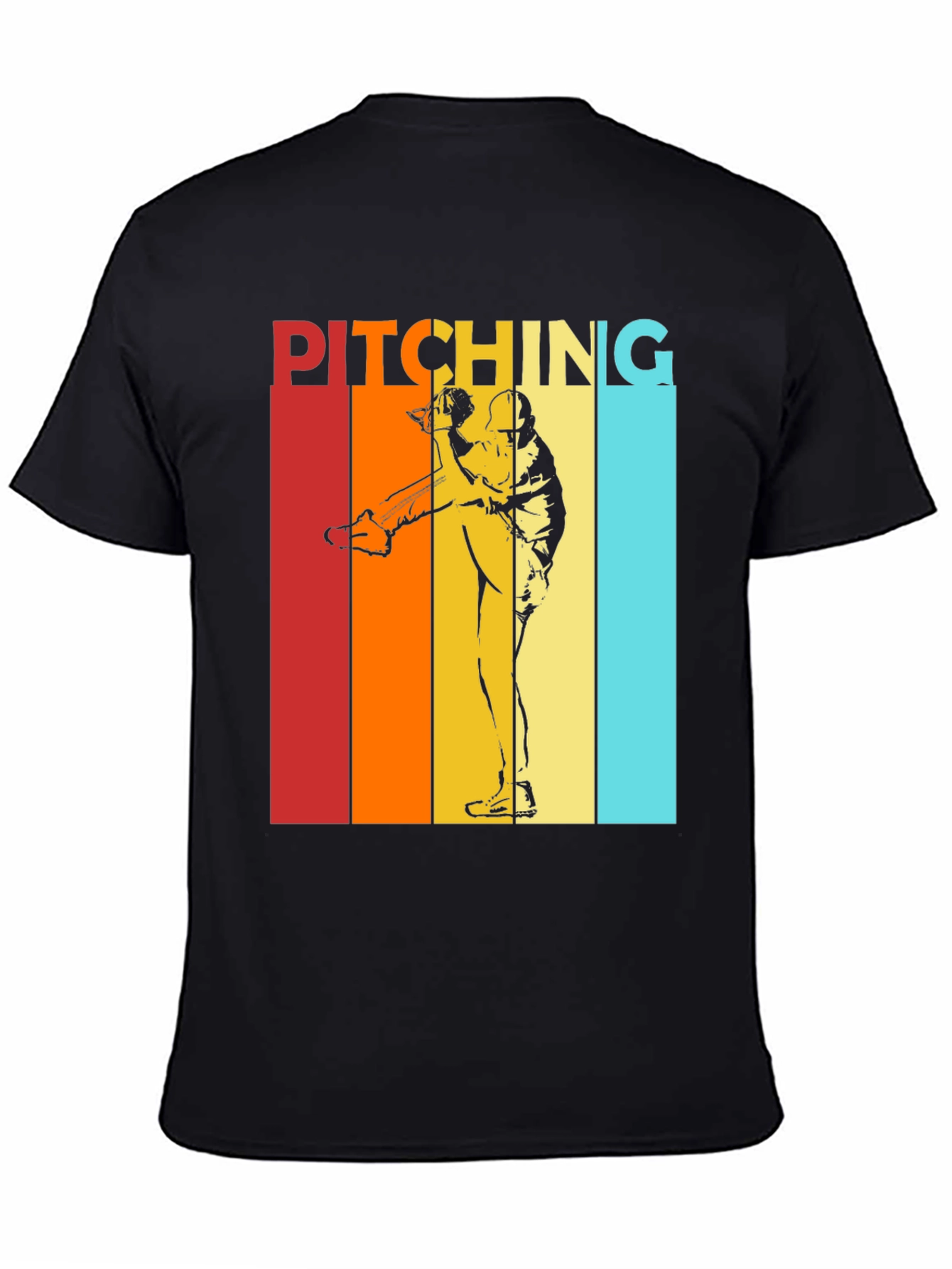 Retro Pitching T-Shirt - Vintage Baseball Tee