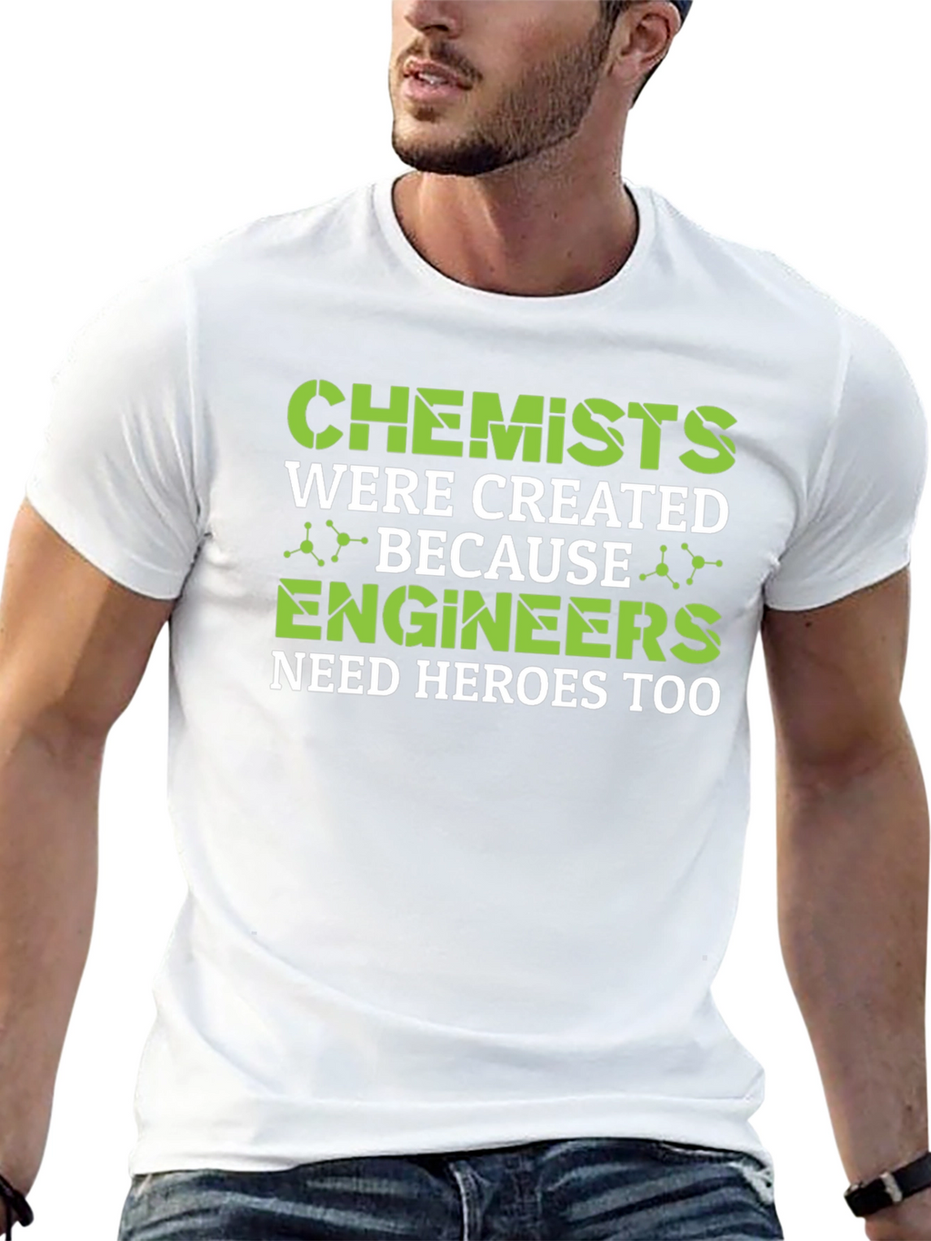 Chemist Engineer Hero Tee - Science Humor Graphic