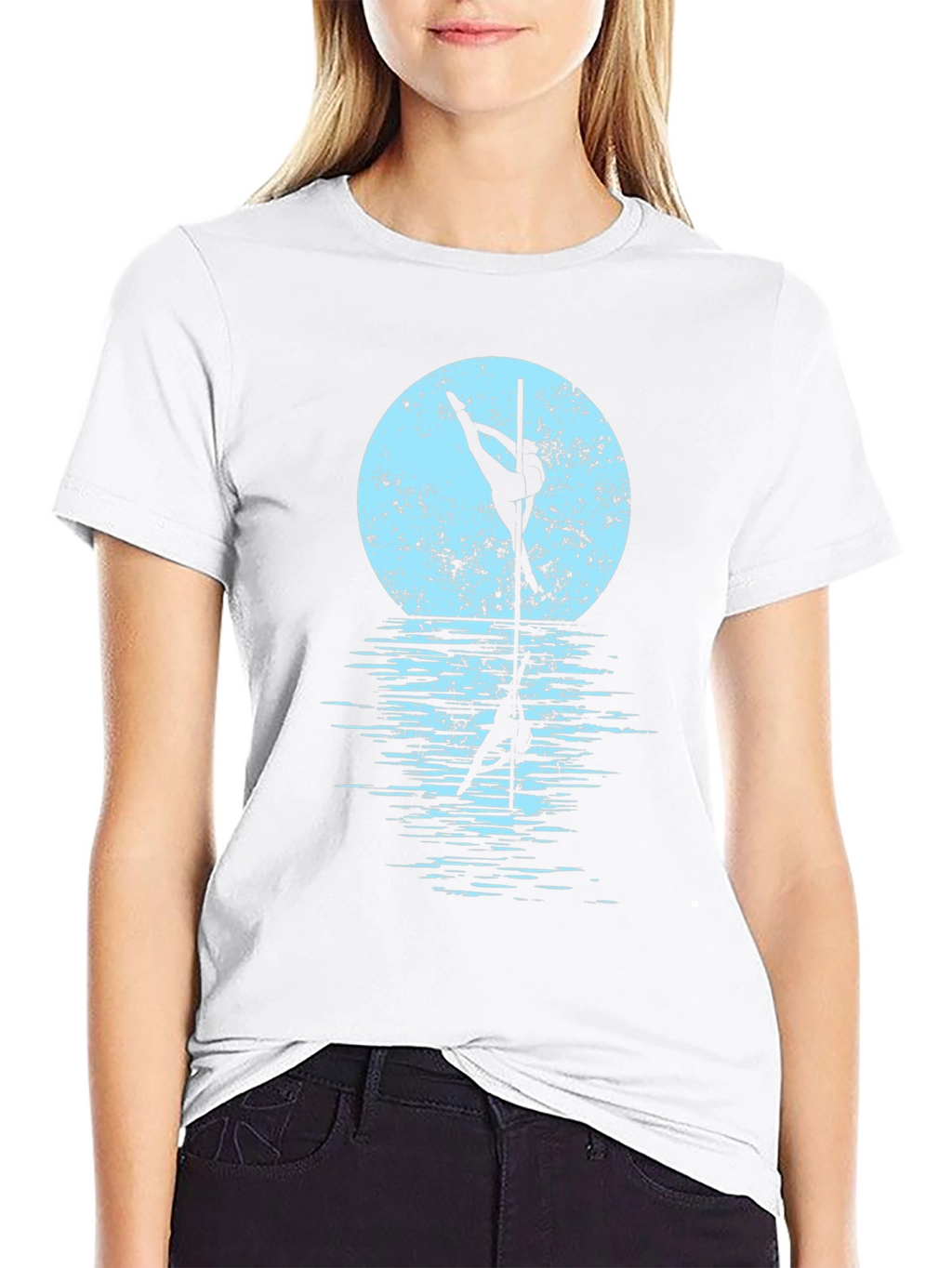 Pole Dancer Moon Graphic Tee