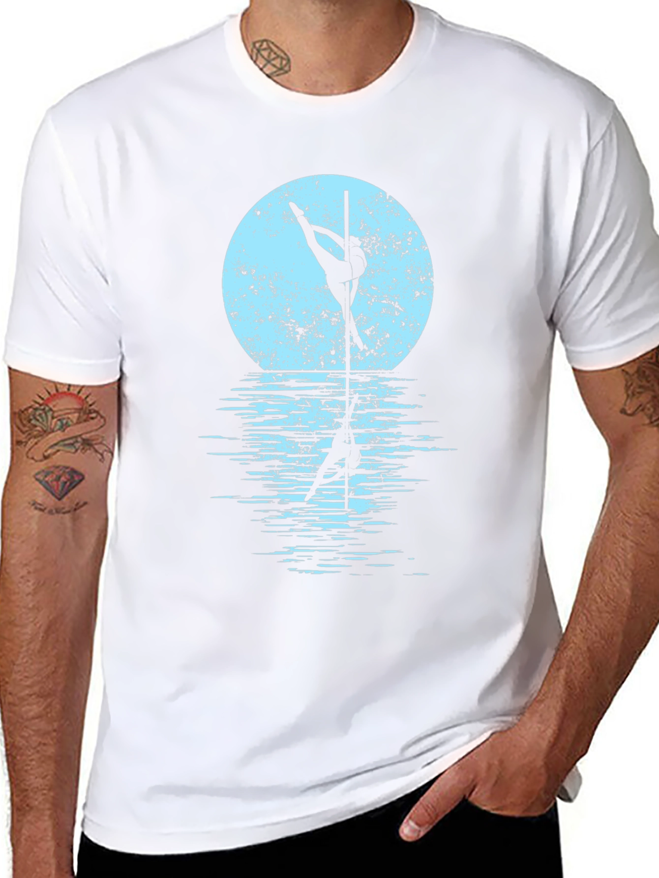 Pole Dancer Moon Graphic Tee