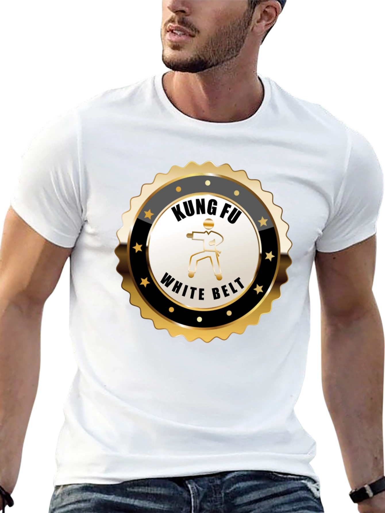 Kung Fu White Belt T-Shirt - Martial Arts Design
