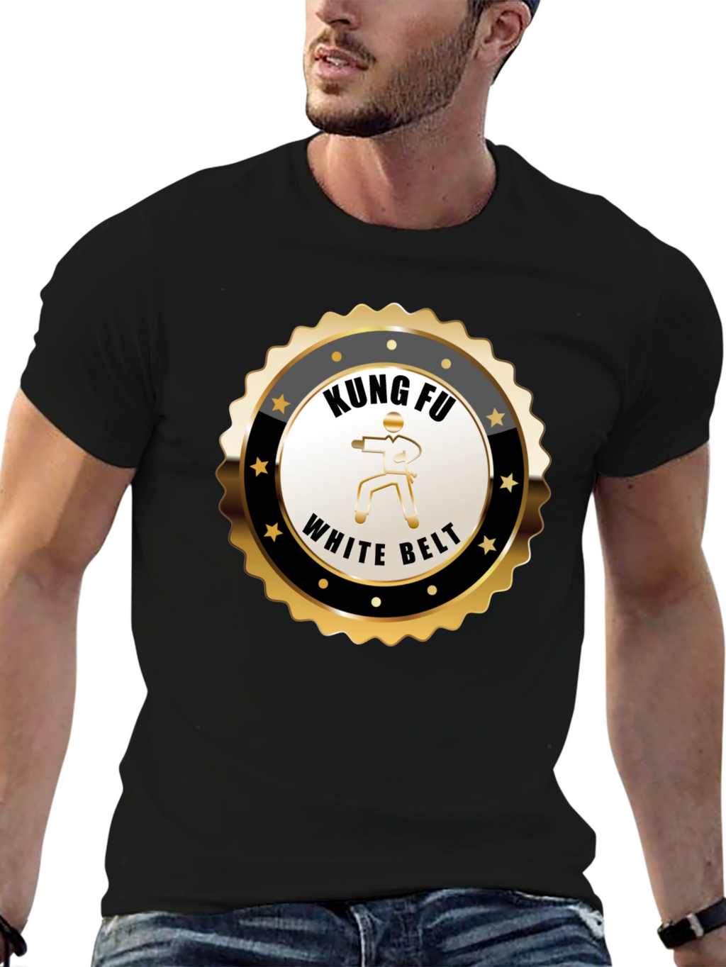 Kung Fu White Belt T-Shirt - Martial Arts Design