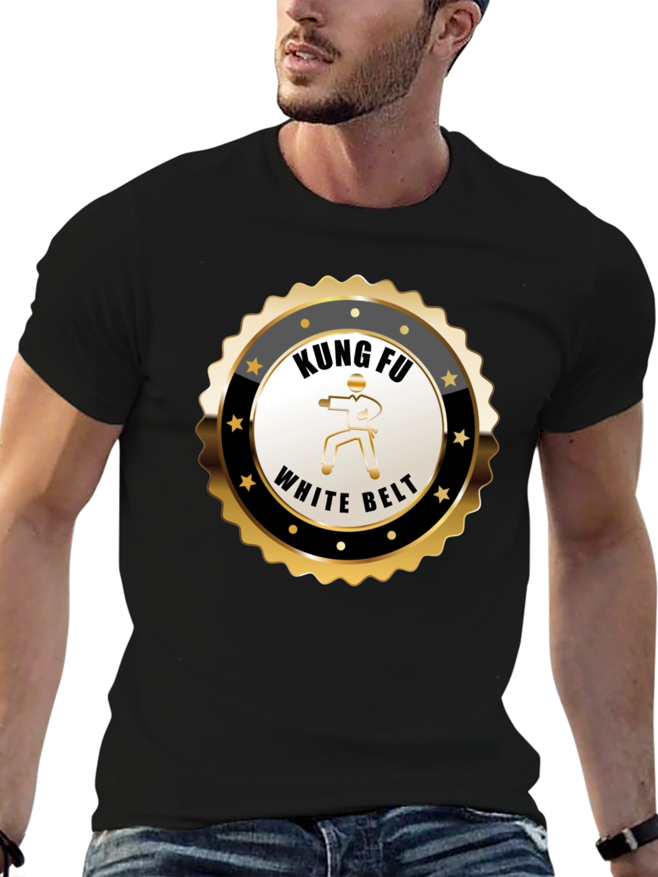 Kung Fu White Belt T-Shirt - Martial Arts Design