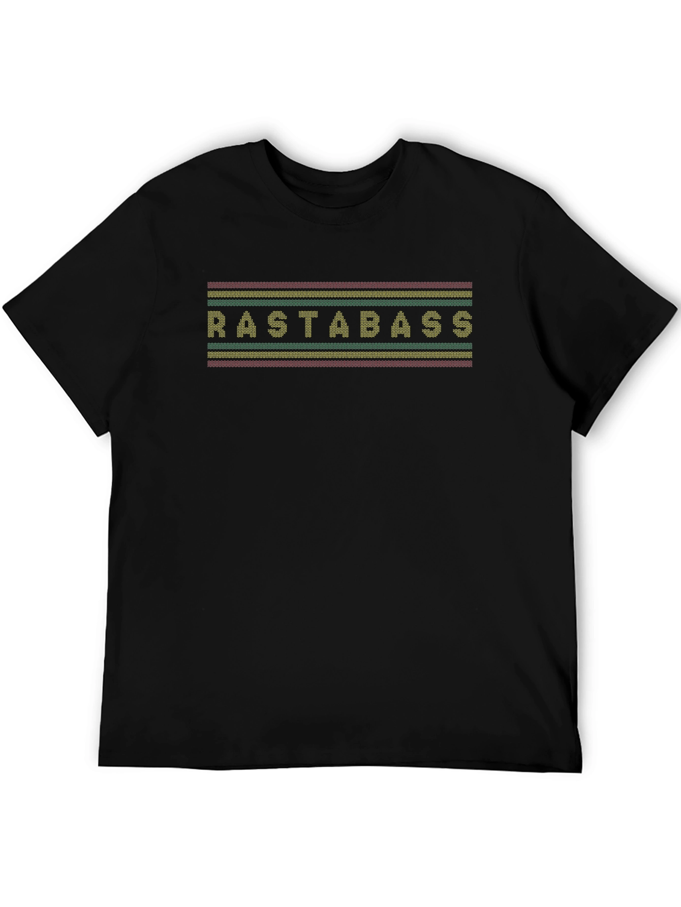 RastaBass Reggae T-Shirt - Red Yellow Green