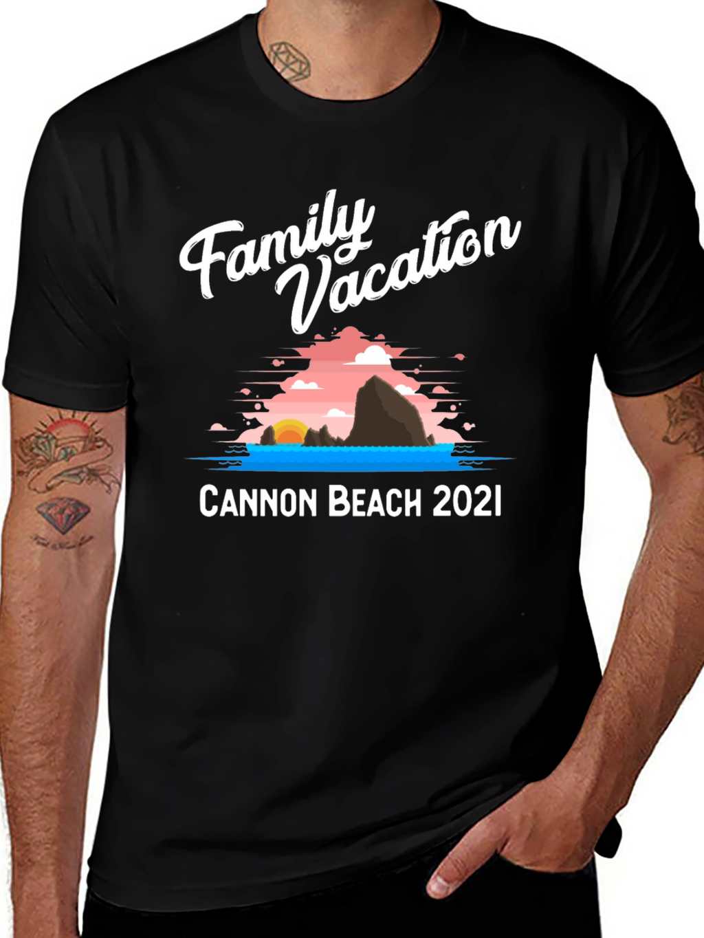 Family Vacation Cannon Beach 2021 T-Shirt