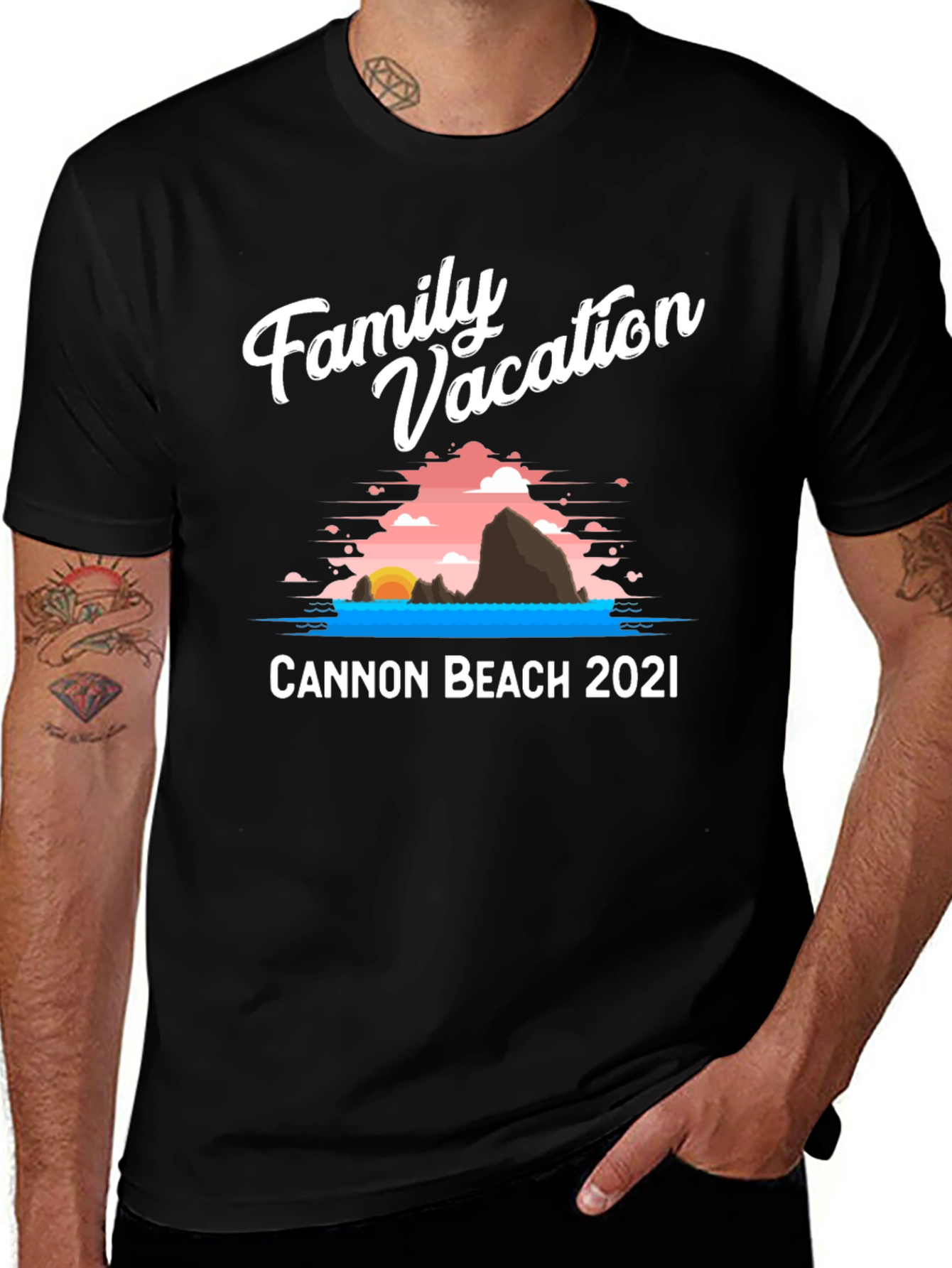 Family Vacation Cannon Beach 2021 T-Shirt
