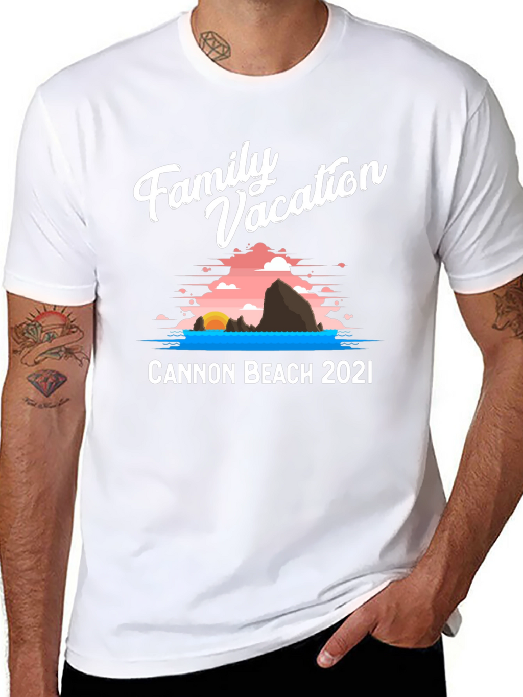 Family Vacation Cannon Beach 2021 T-Shirt