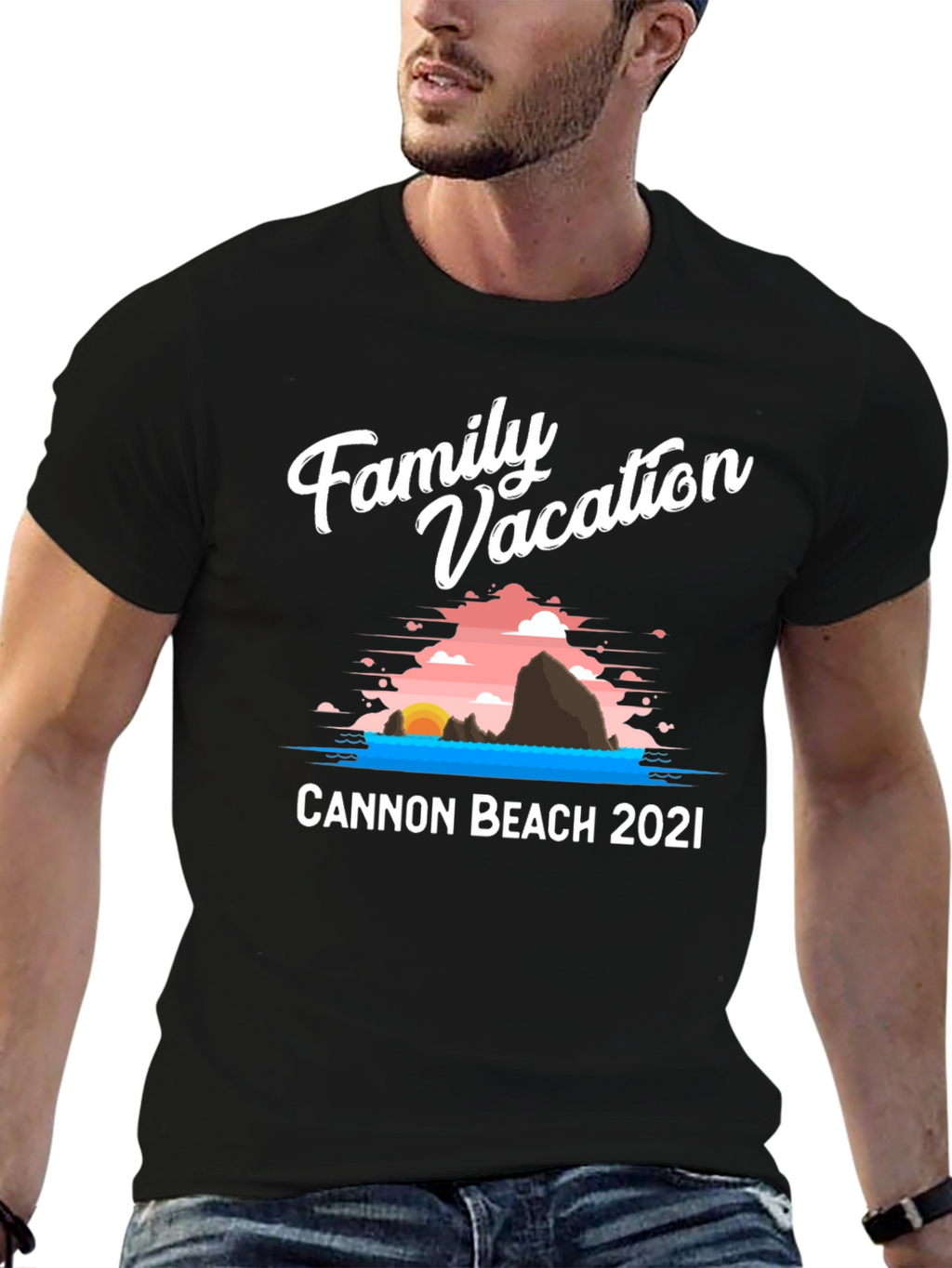 Family Vacation Cannon Beach 2021 T-Shirt