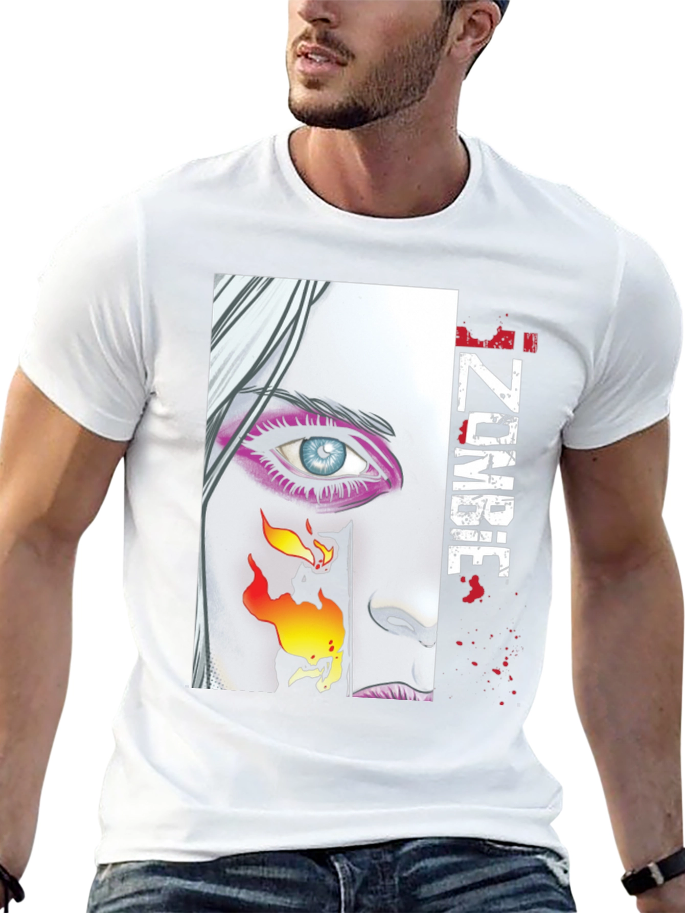 IZombie Graphic Print Black T-Shirt