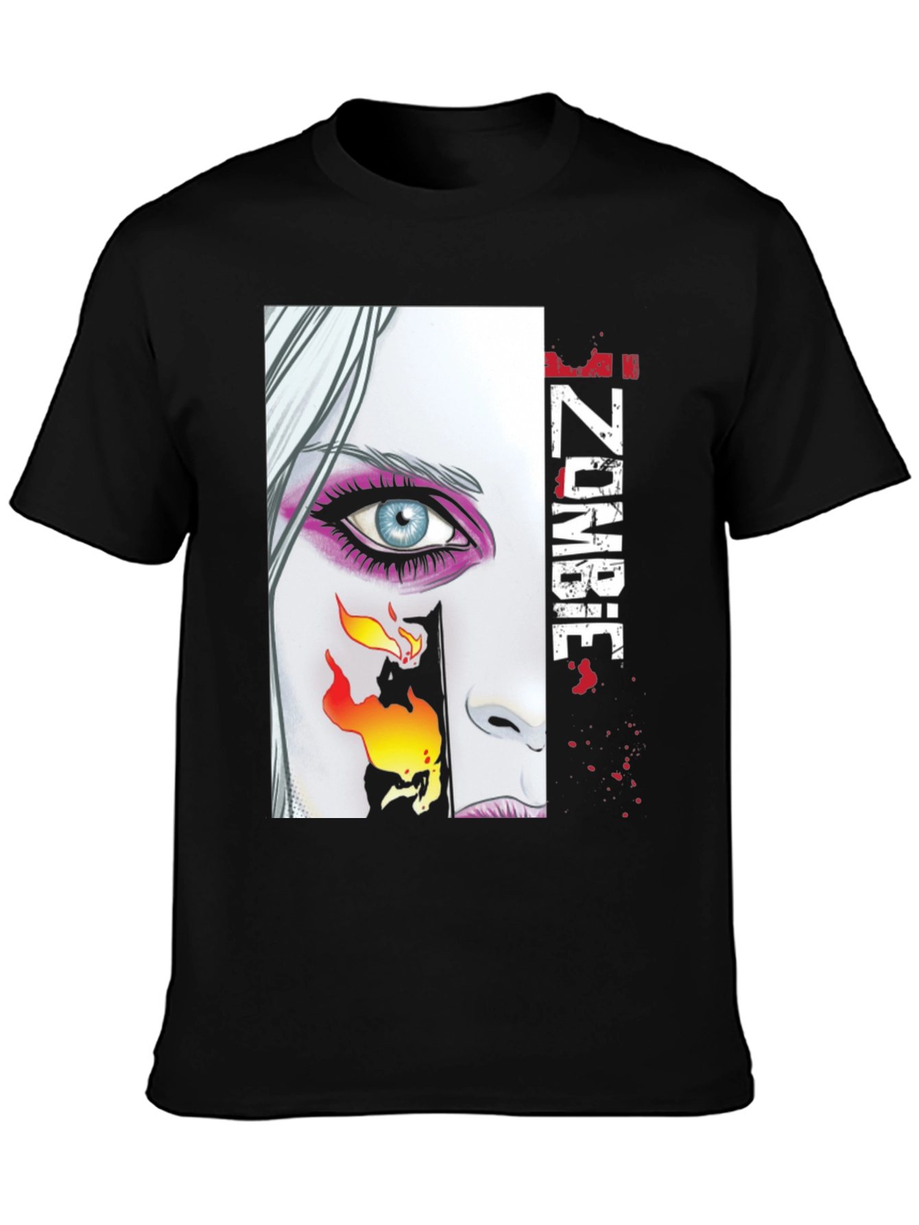 IZombie Graphic Print Black T-Shirt
