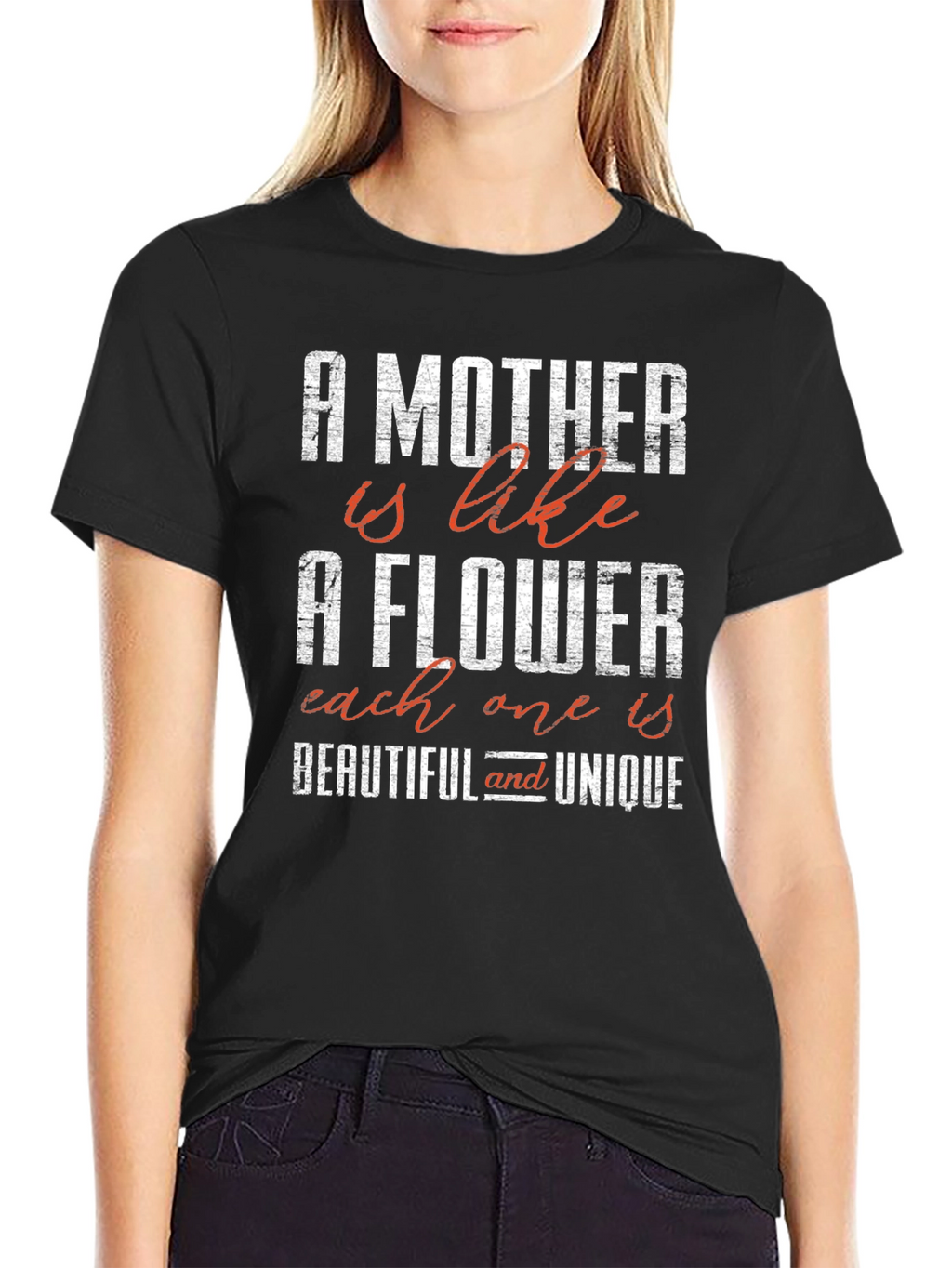 A Mother is Like a Flower Graphic Tee