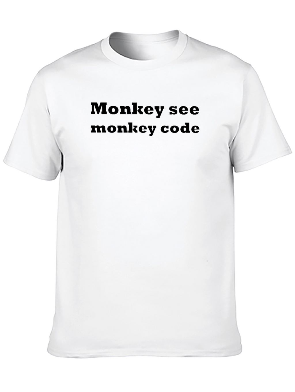 Monkey See Monkey Code T-Shirt - Black Graphic Tee