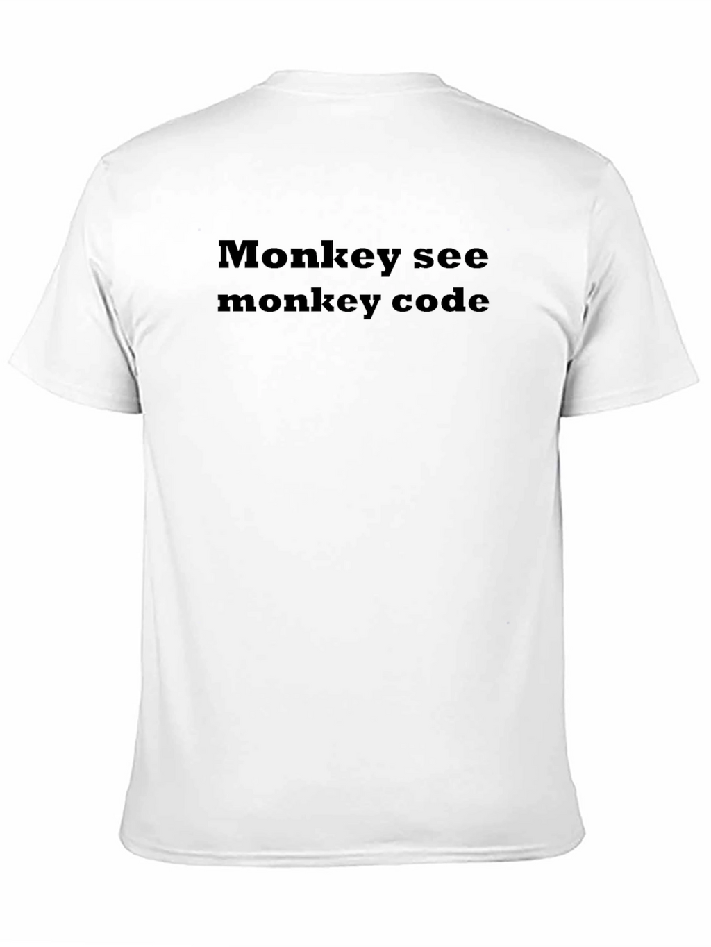 Monkey See Monkey Code T-Shirt - Black Graphic Tee