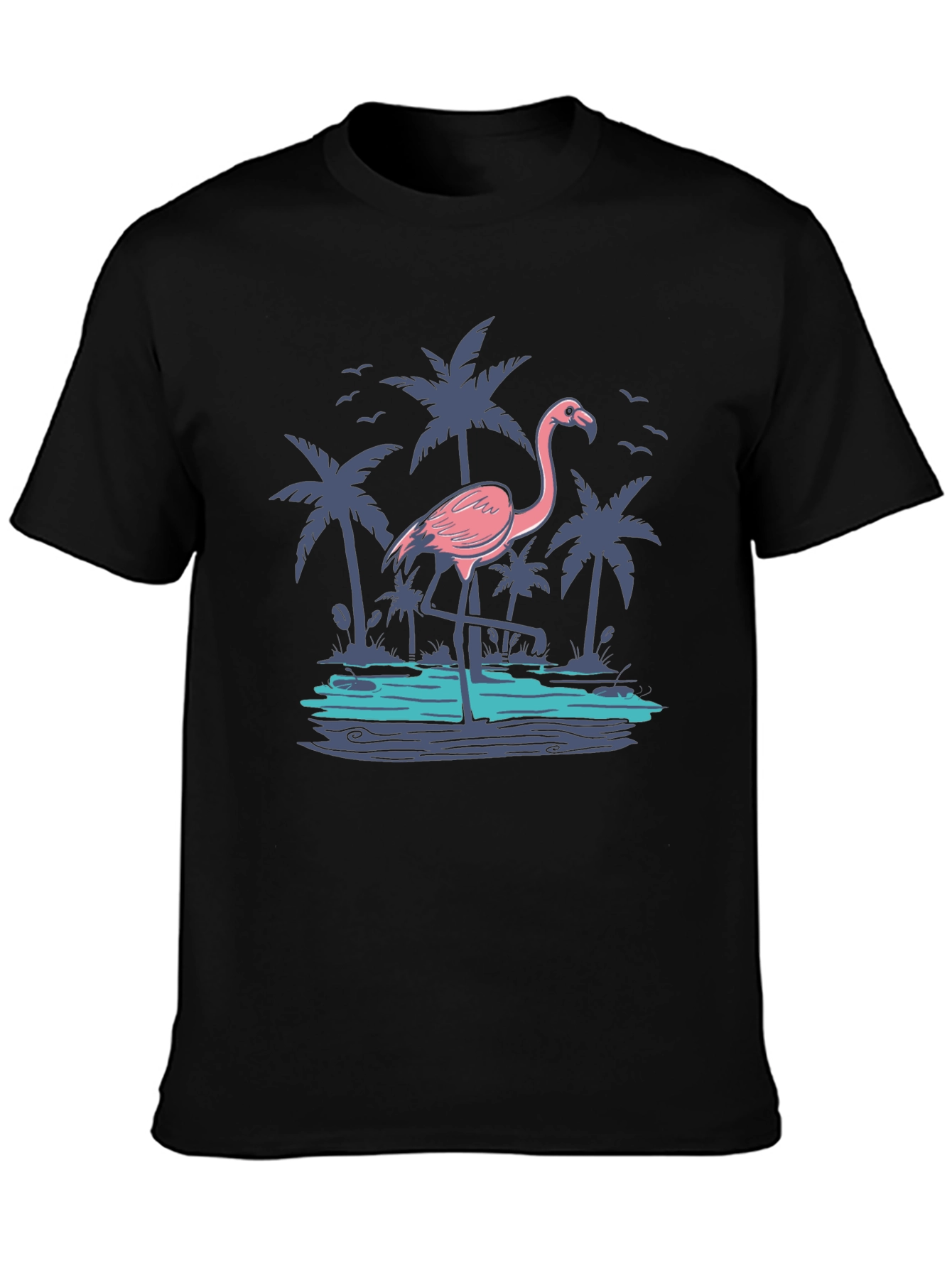 Tropical Flamingo Graphic Tee