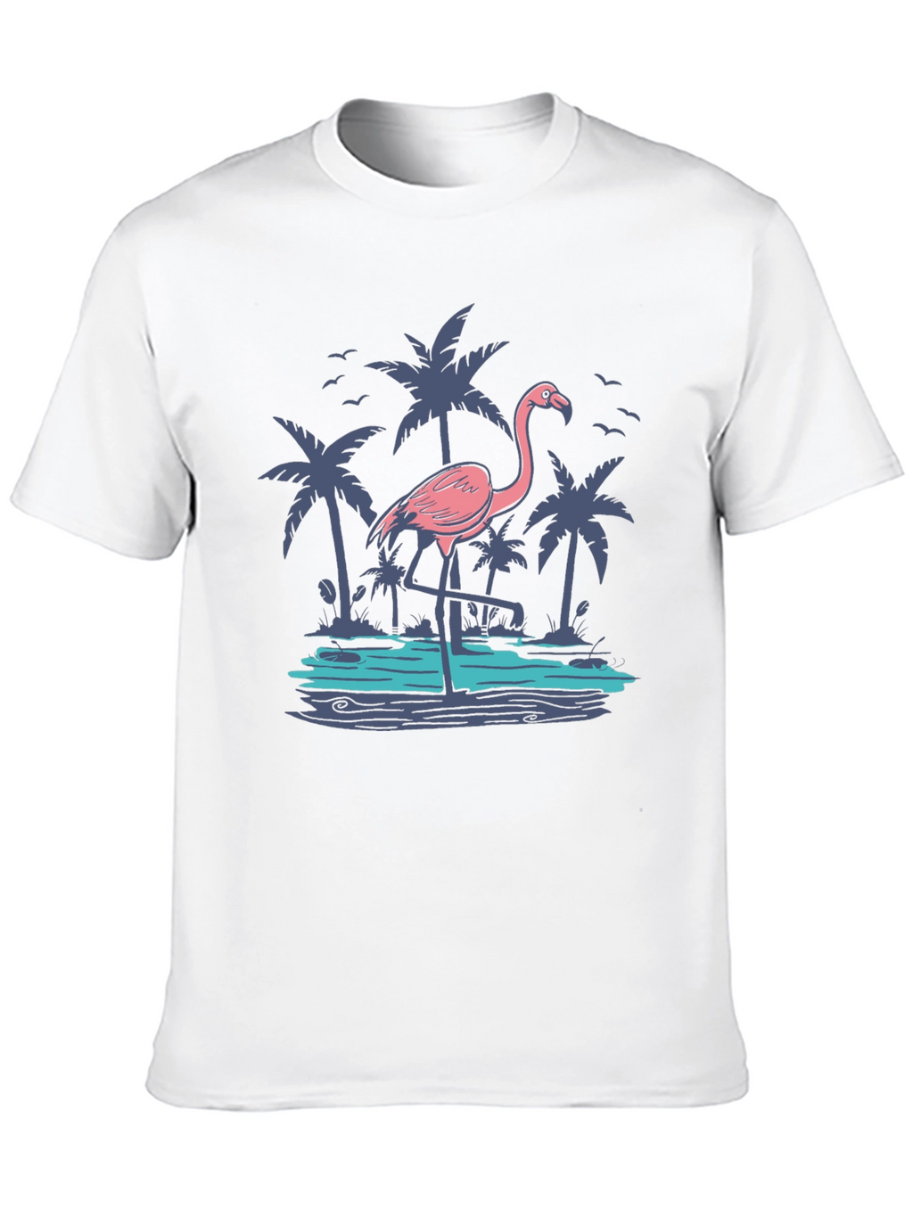 Tropical Flamingo Graphic Tee