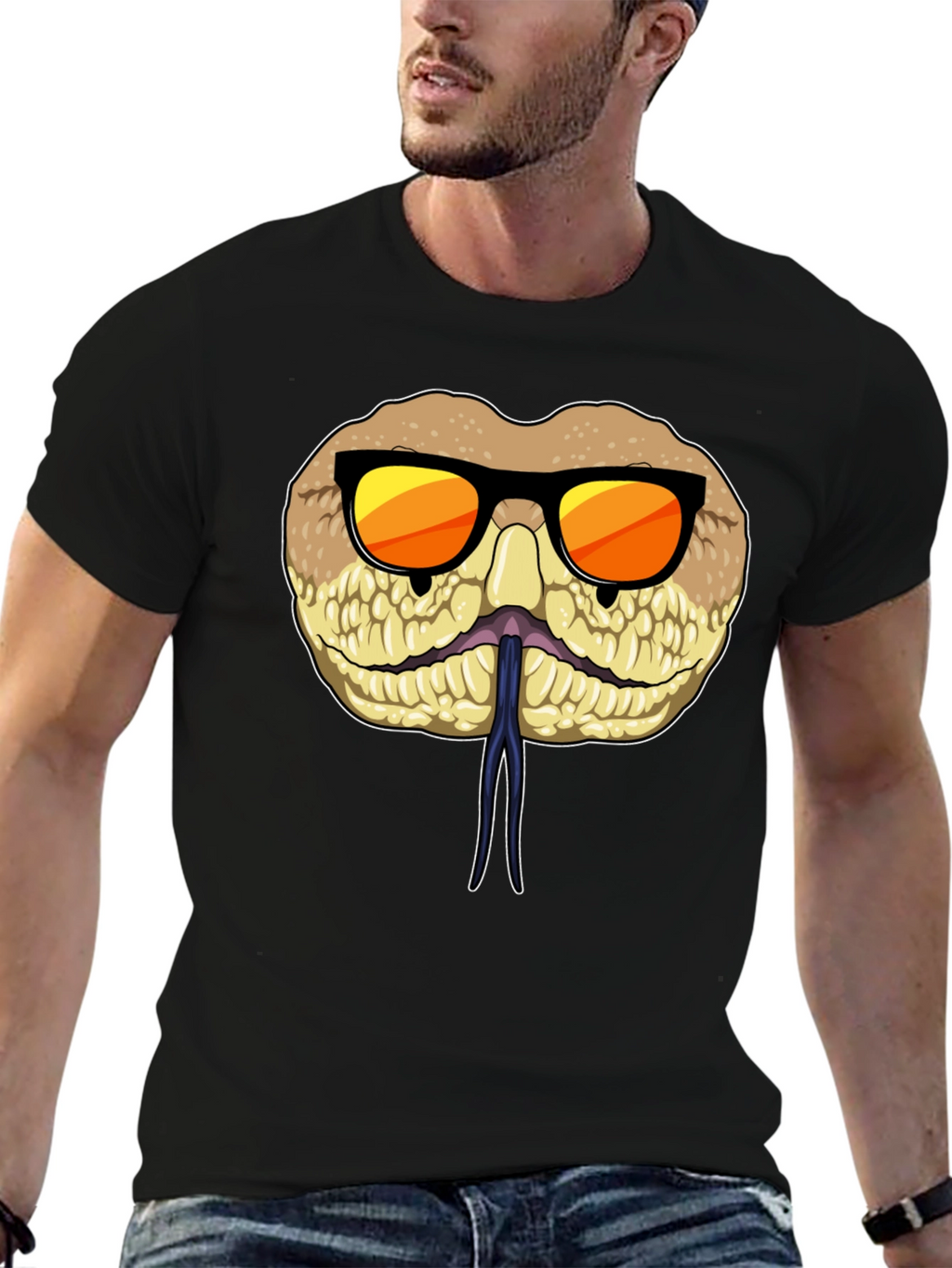 Cool Snake T-Shirt with Sunglasses
