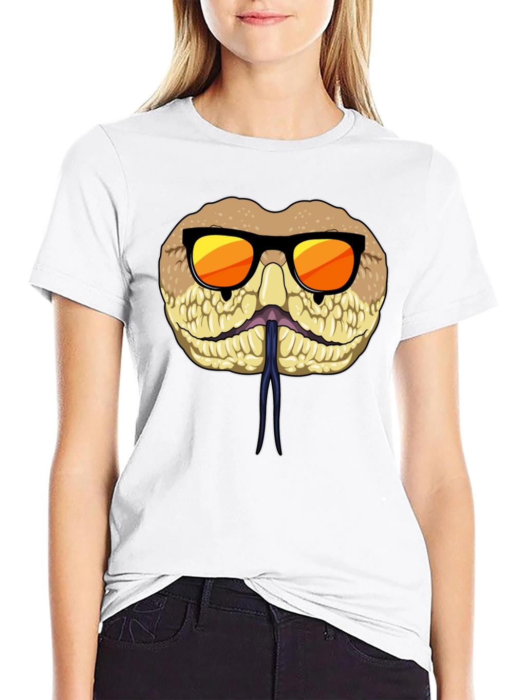 Cool Snake T-Shirt with Sunglasses