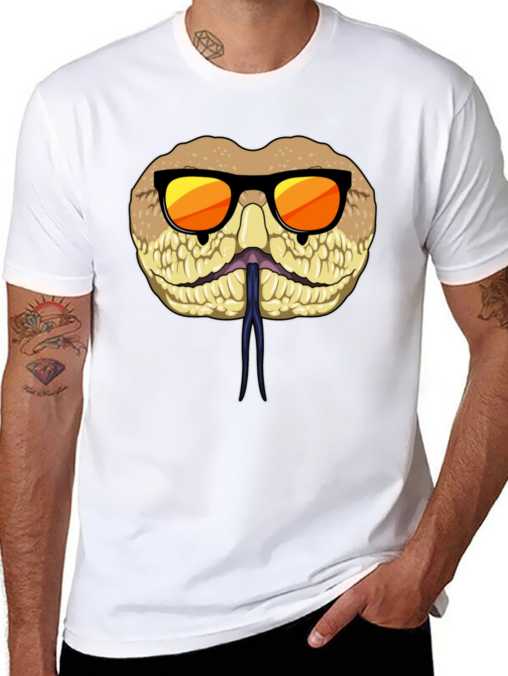 Cool Snake T-Shirt with Sunglasses
