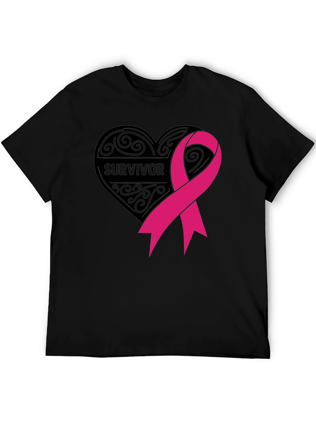 Survivor Ribbon T-Shirt - Breast Cancer Awareness