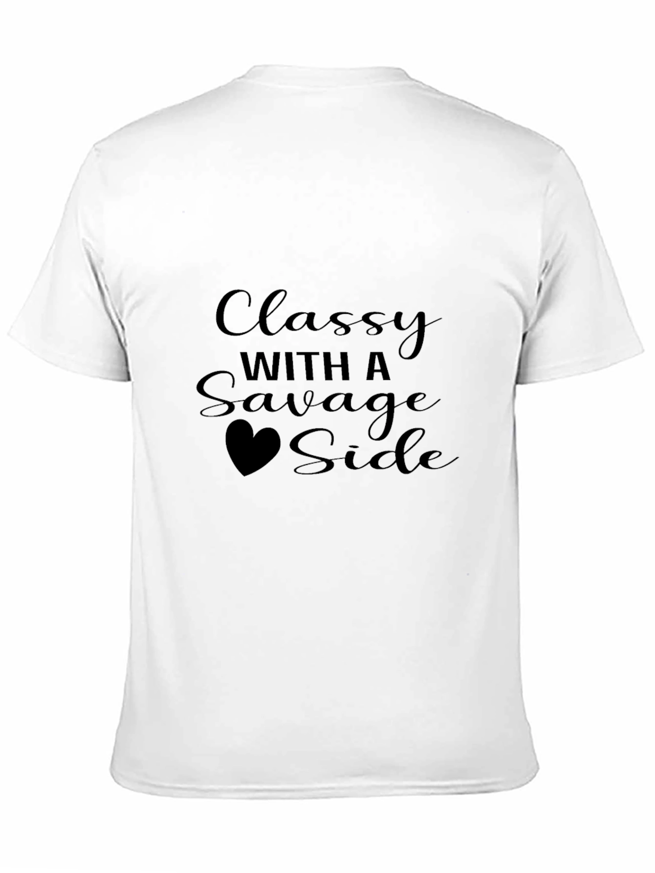 Classy With a Savage Side Black T-Shirt