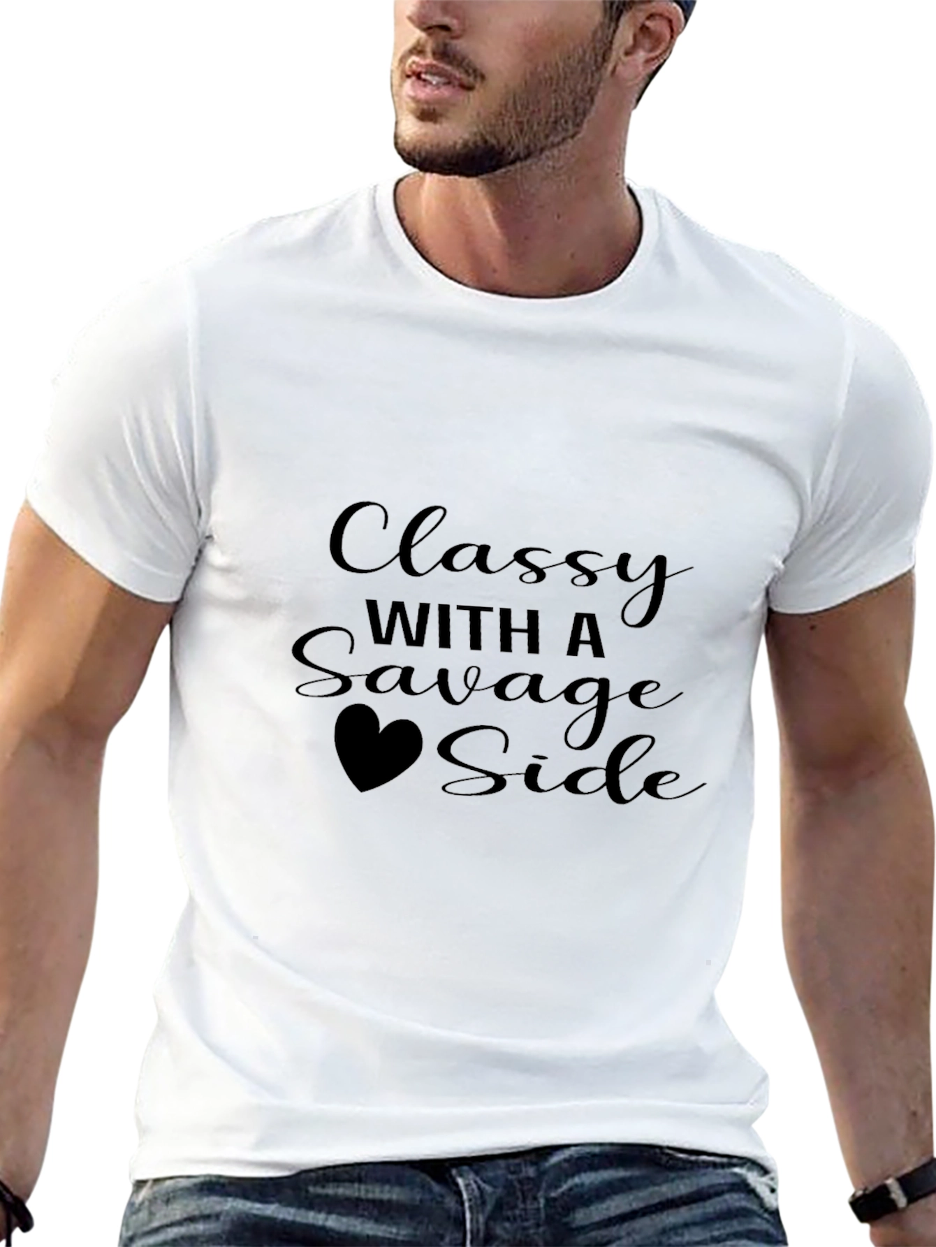 Classy With a Savage Side Black T-Shirt