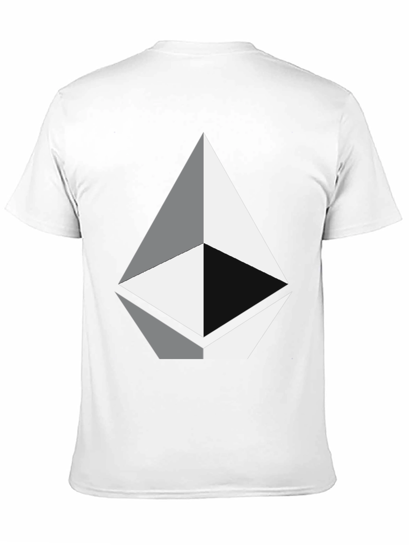 Geometric Diamond Graphic Tee - Black Unisex T-Shirt