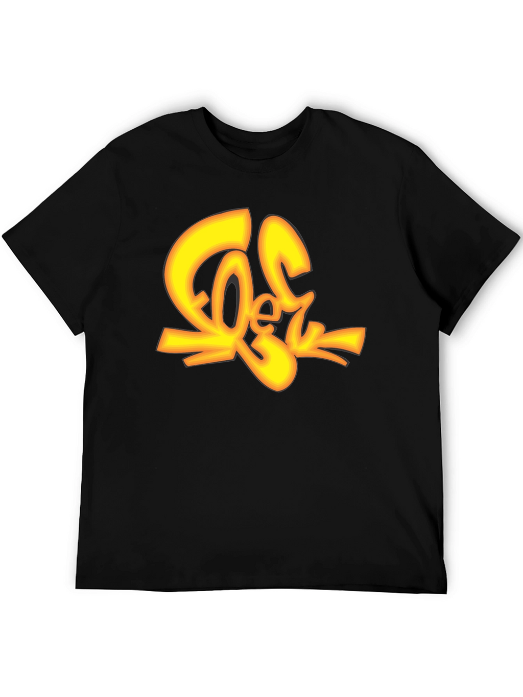 Cool Graphic Tee - Black Cotton T-Shirt