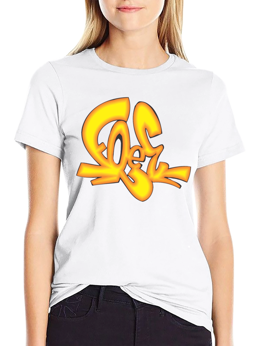 Cool Graphic Tee - Black Cotton T-Shirt