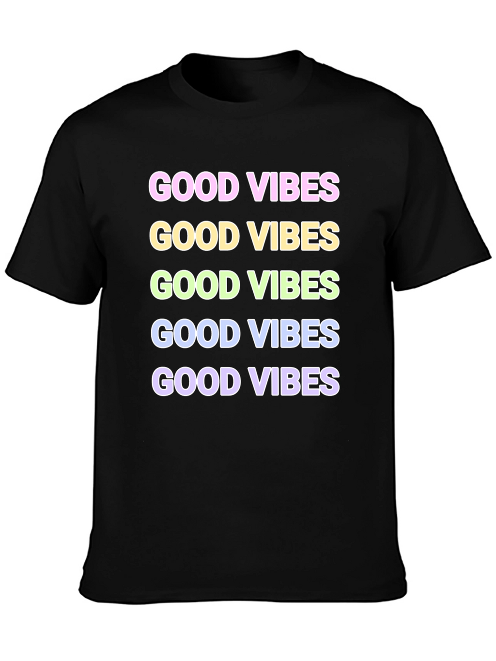 Good Vibes Graphic T-Shirt - Black