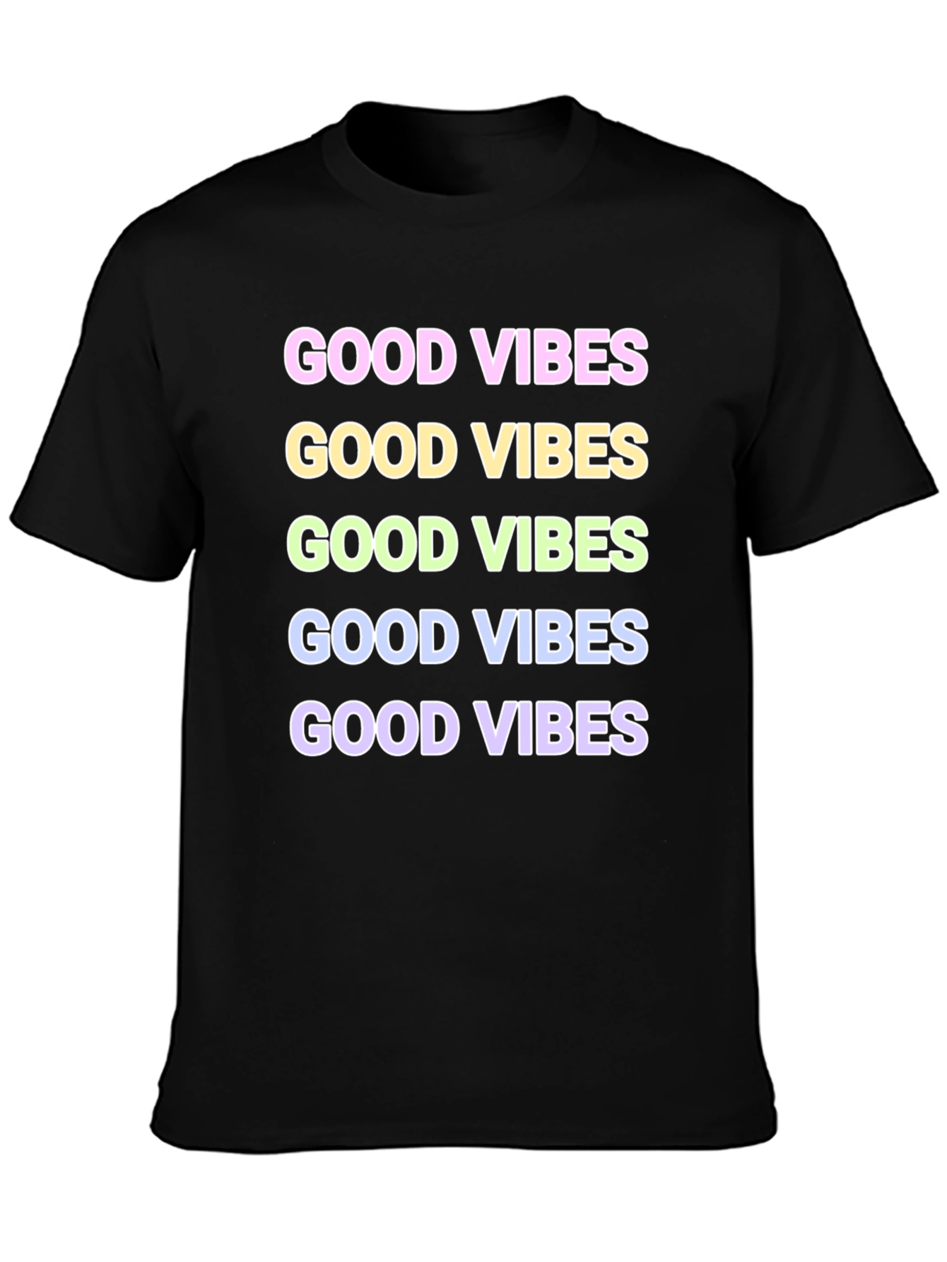 Good Vibes Graphic T-Shirt - Black