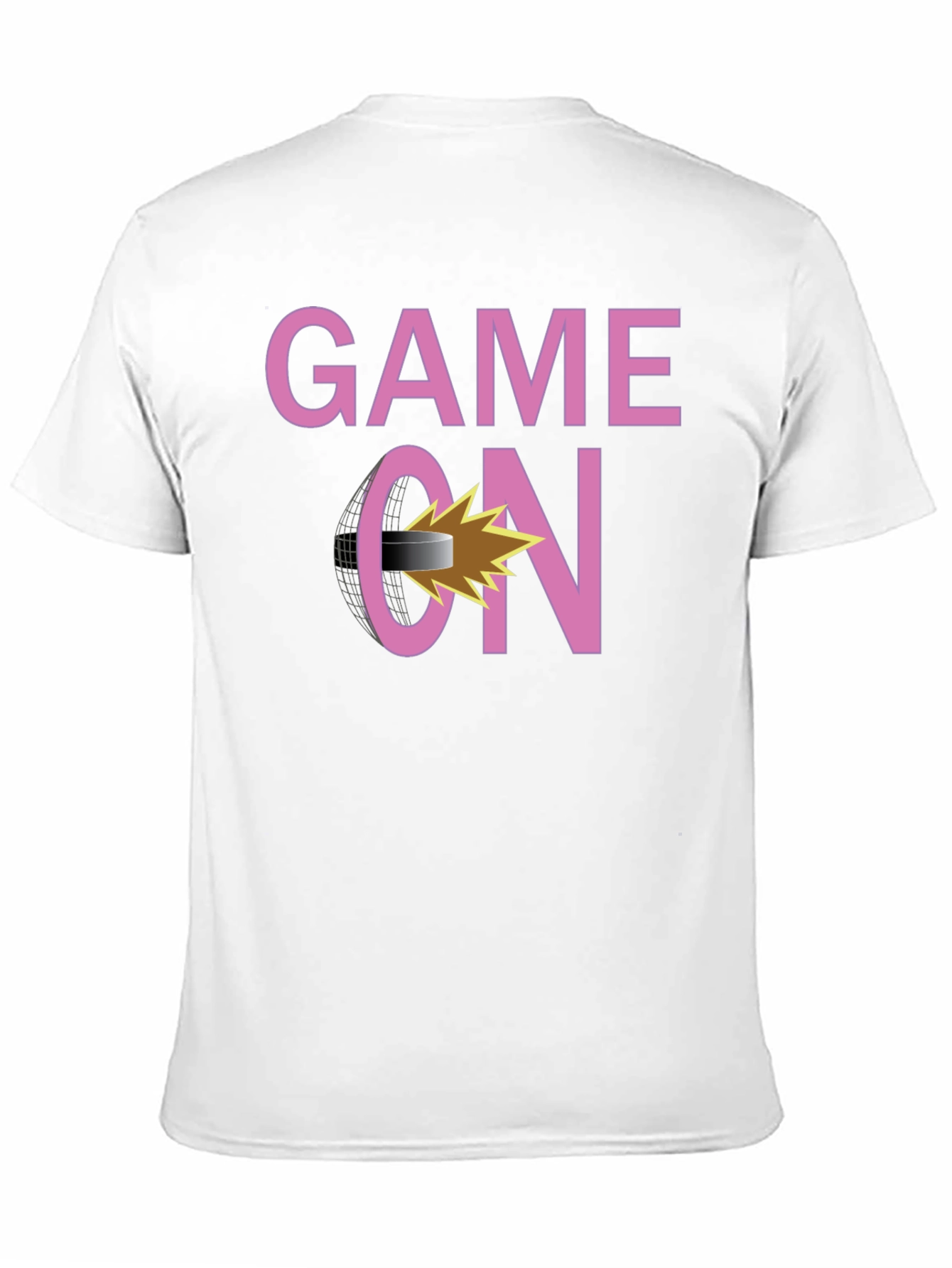 Game On Hockey Graphic T-Shirt - Black