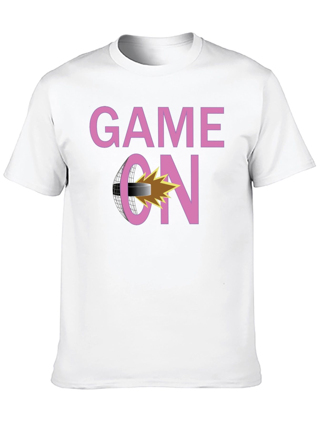 Game On Hockey Graphic T-Shirt - Black