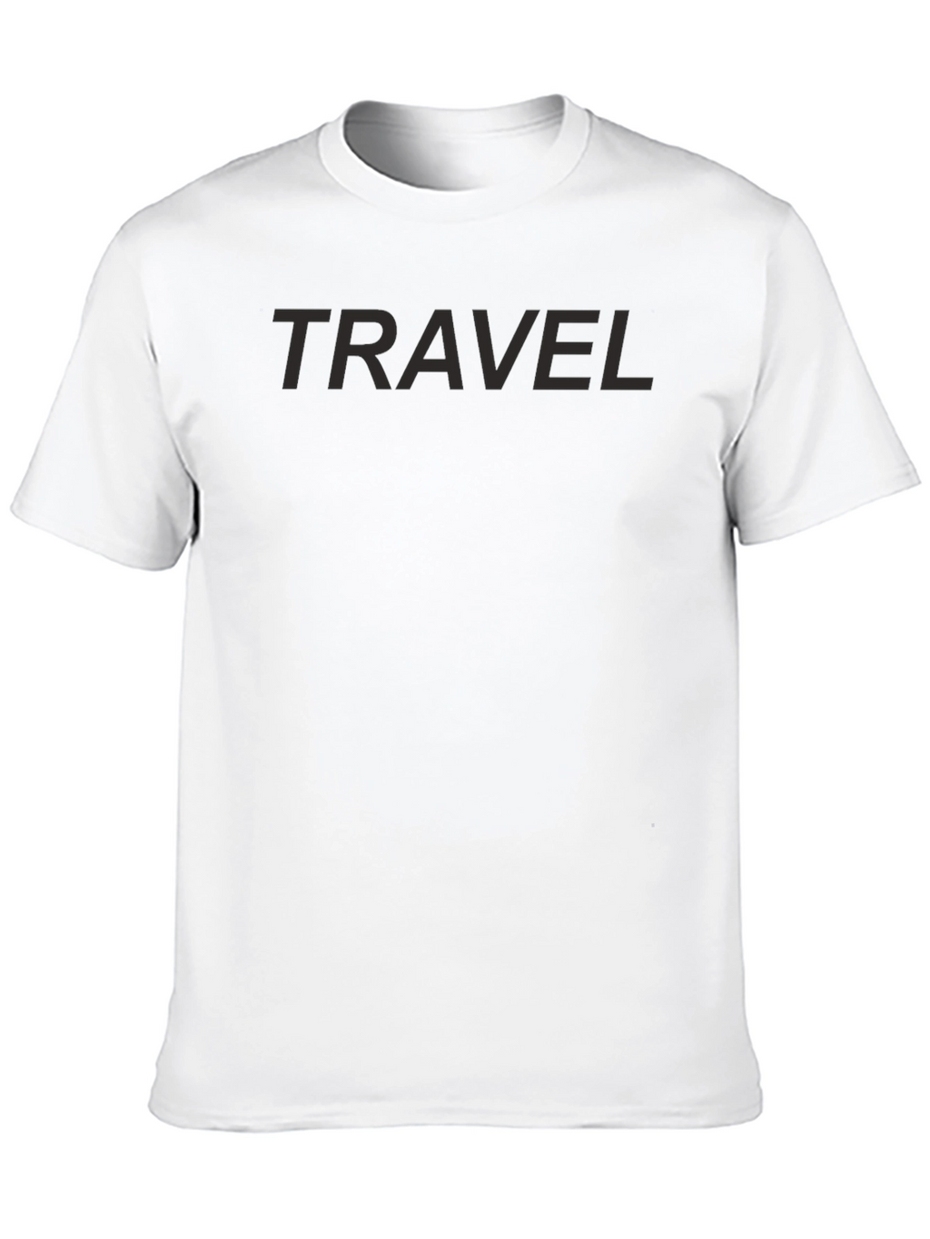 Mens Travel Graphic Tee - Solid Black