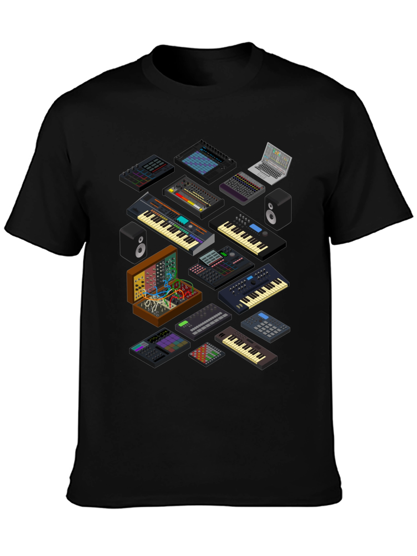 Synthesizer Graphic T-Shirt - Music Producer Tee