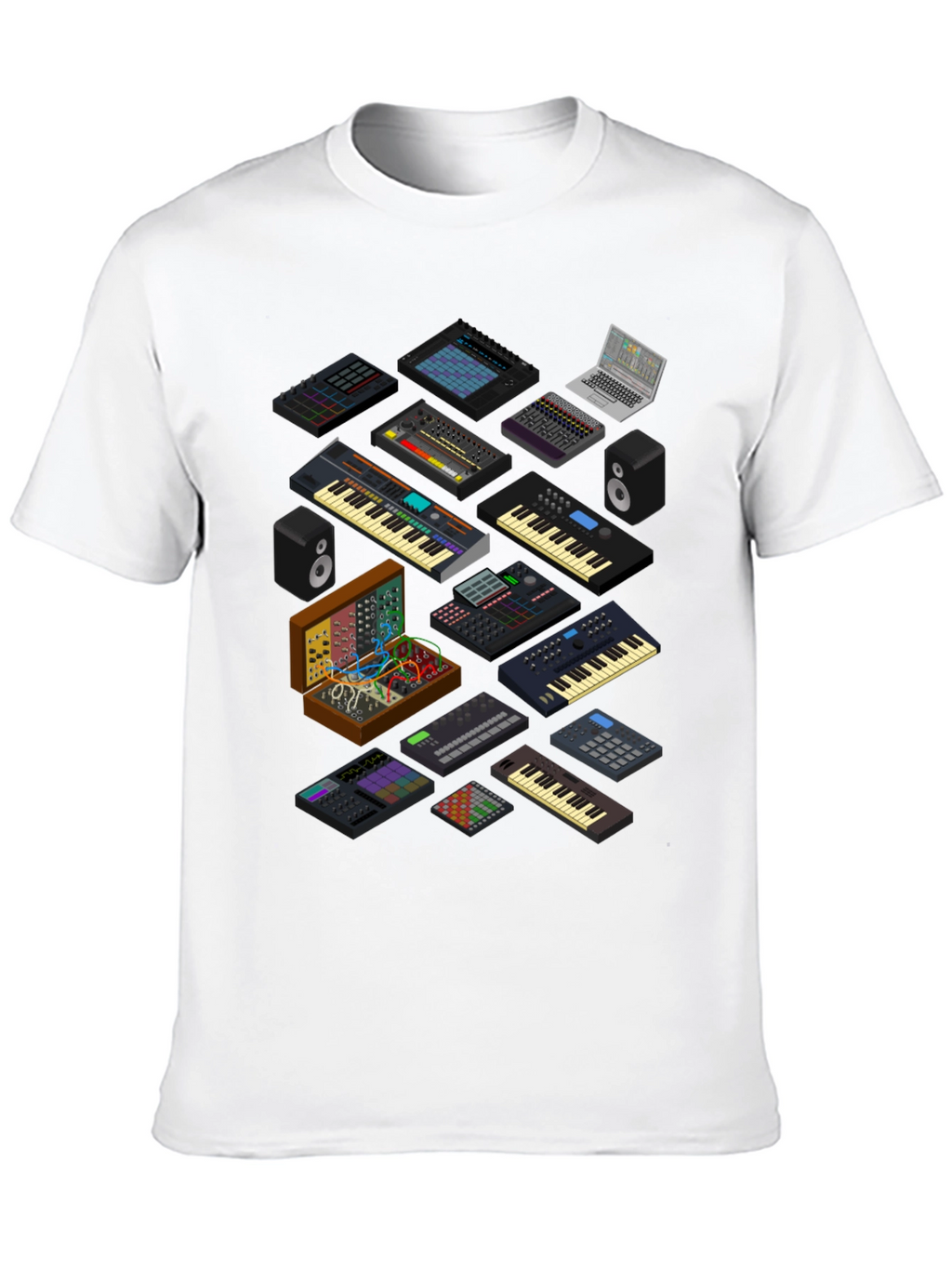 Synthesizer Graphic T-Shirt - Music Producer Tee
