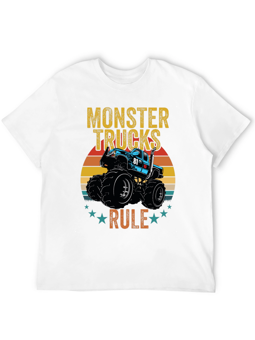 Monster Trucks Rule Graphic T-Shirt