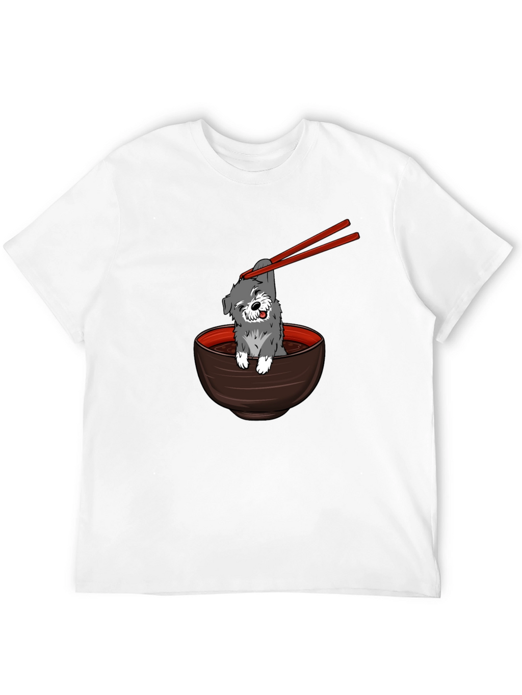 Dog in Ramen Bowl Graphic Tee