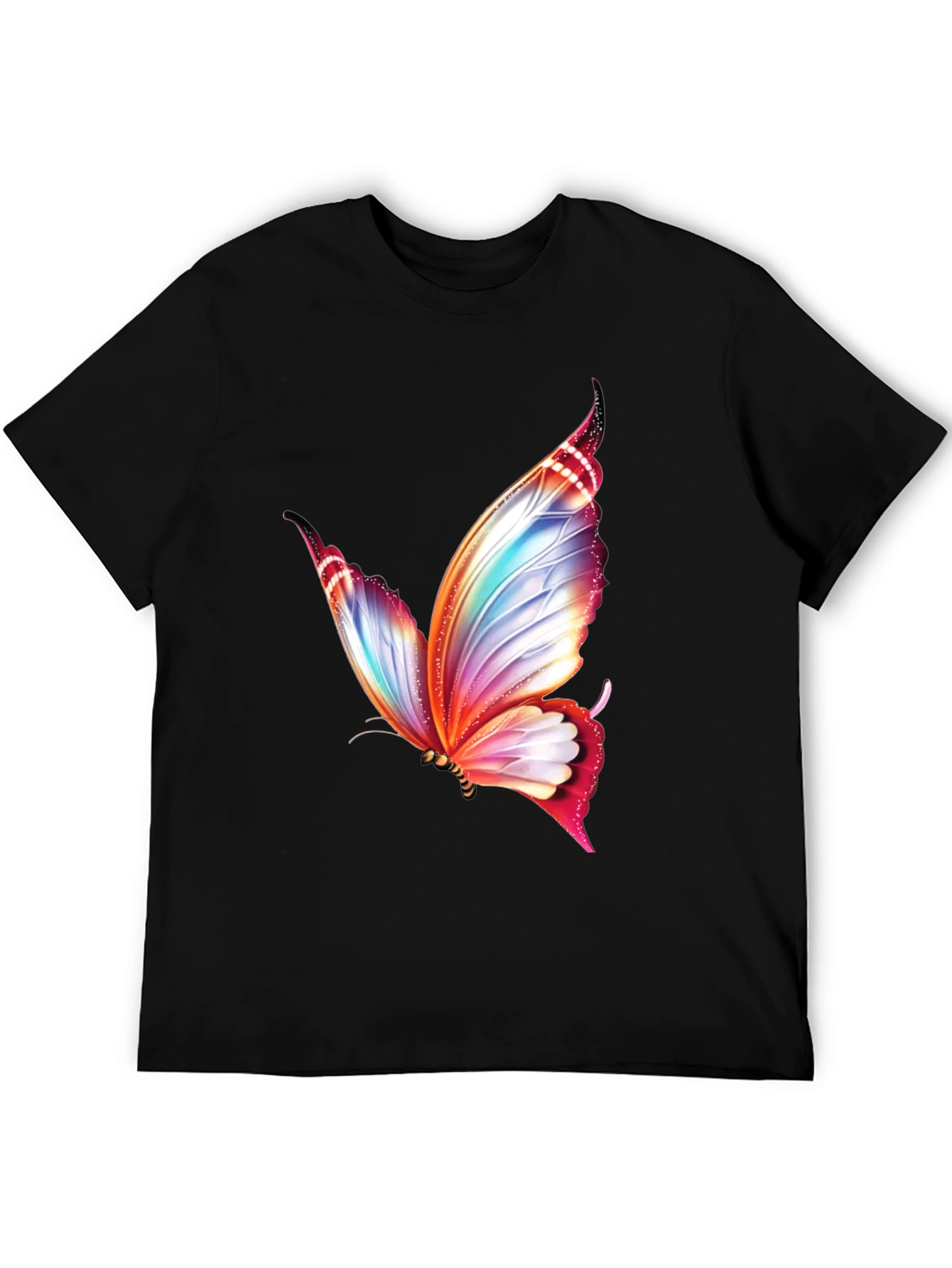 Butterfly Graphic Black T-Shirt | Stylish Mens Tee