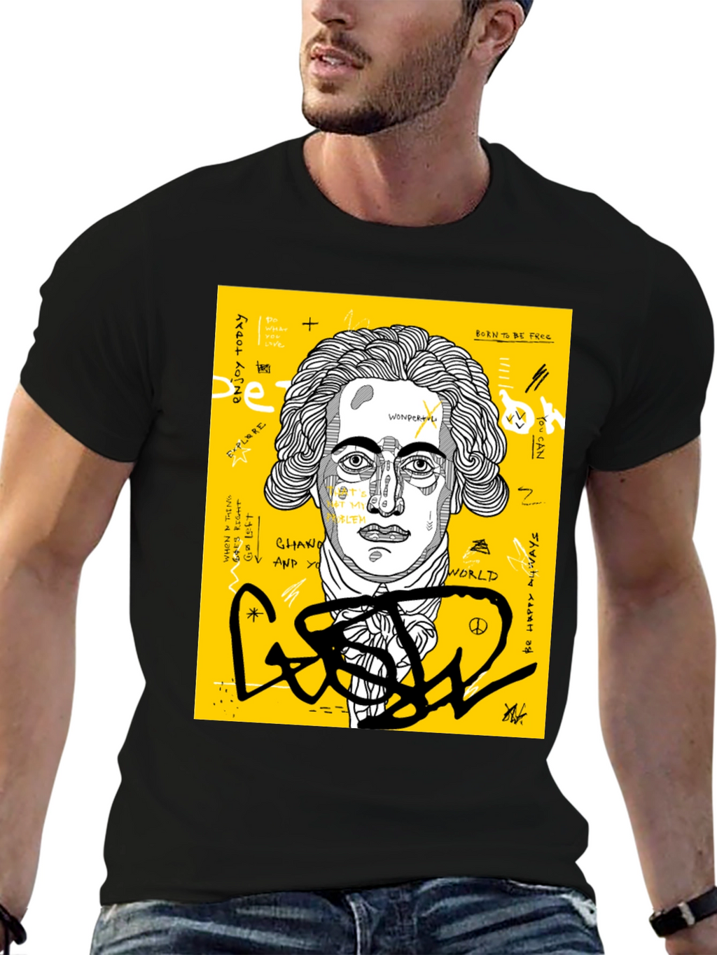 Abstract Art T-Shirt - Unique Graphic Tee