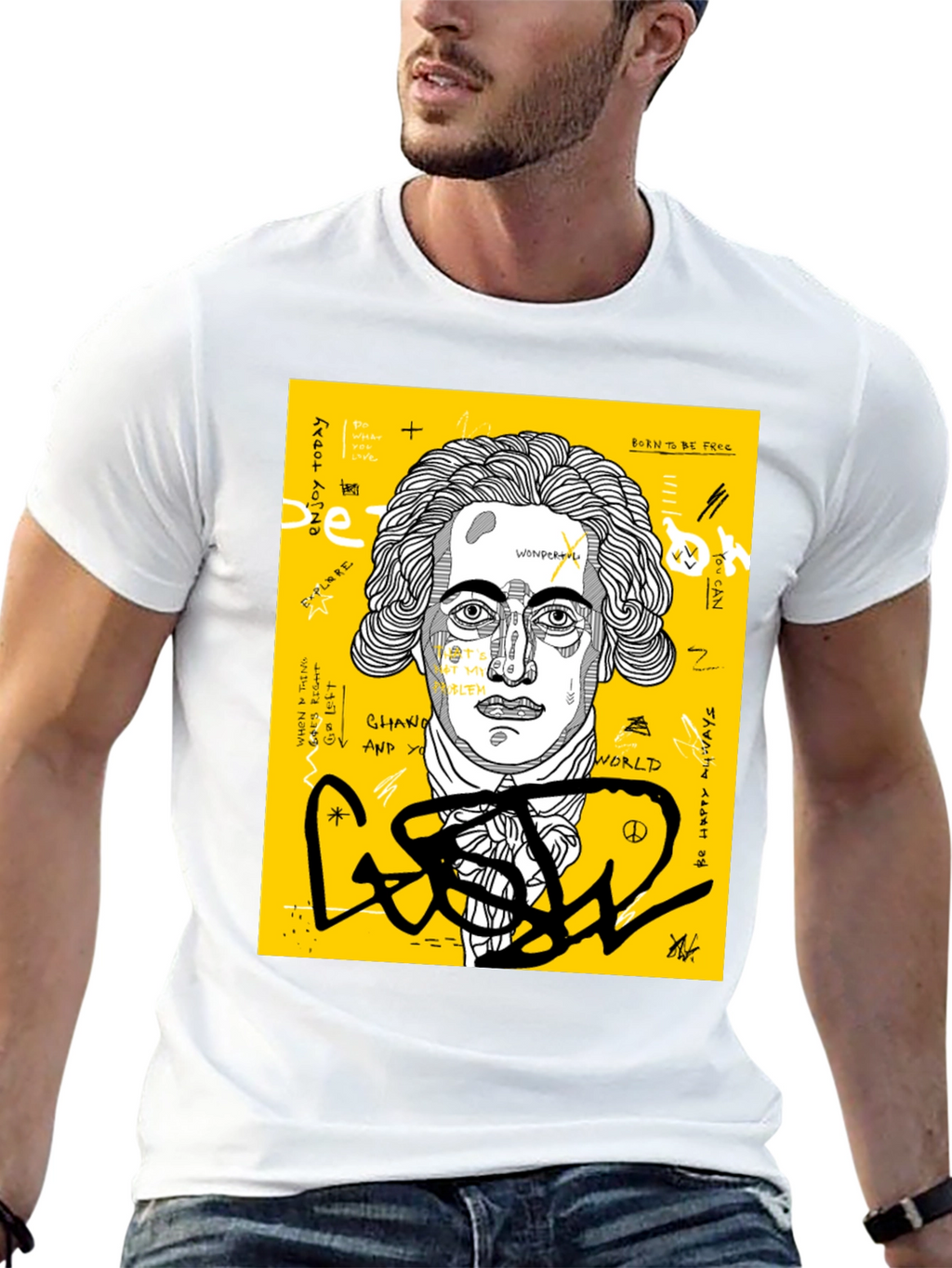 Abstract Art T-Shirt - Unique Graphic Tee