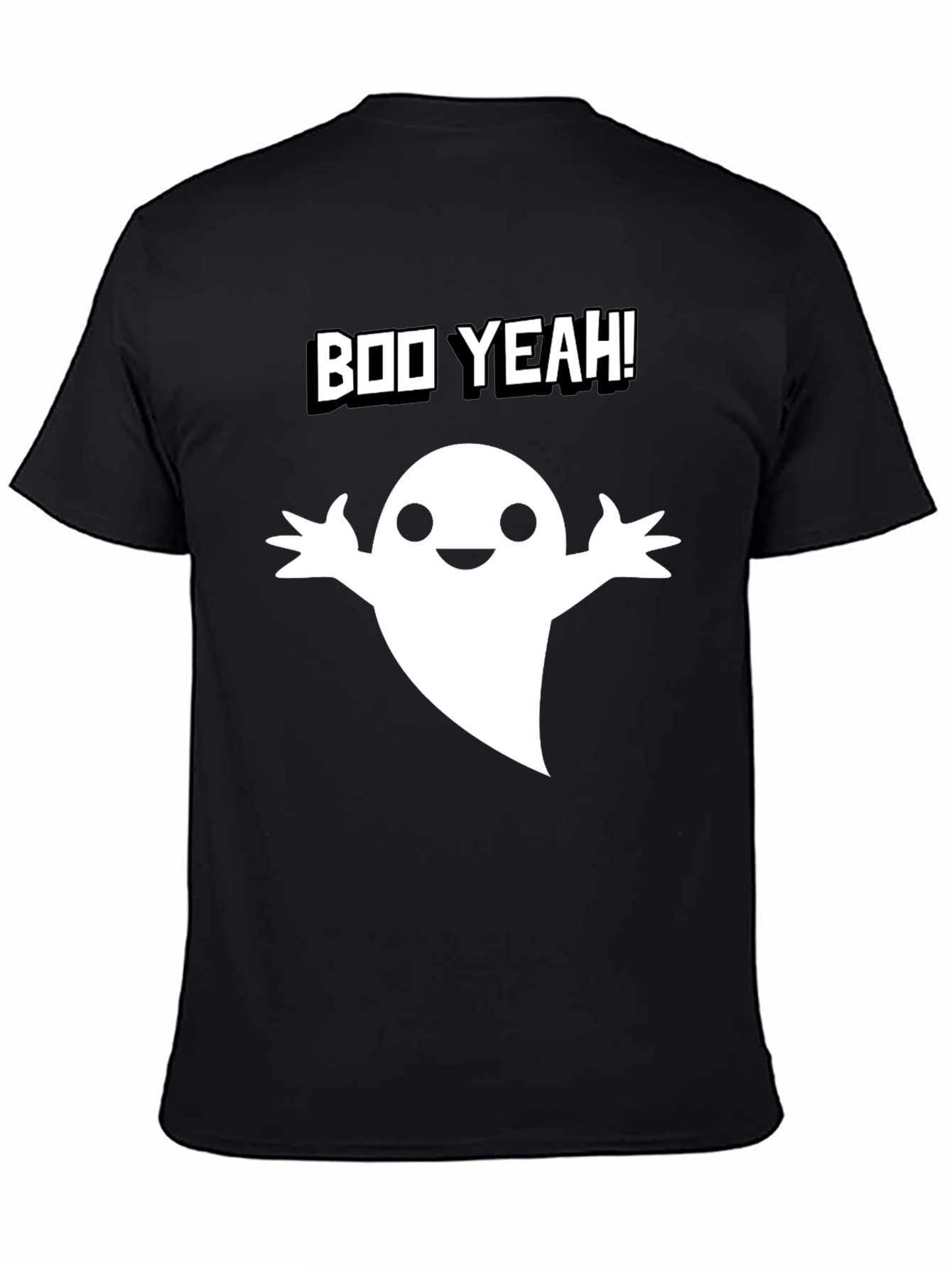Boo Yeah! Ghost Graphic Tee - Halloween Fun