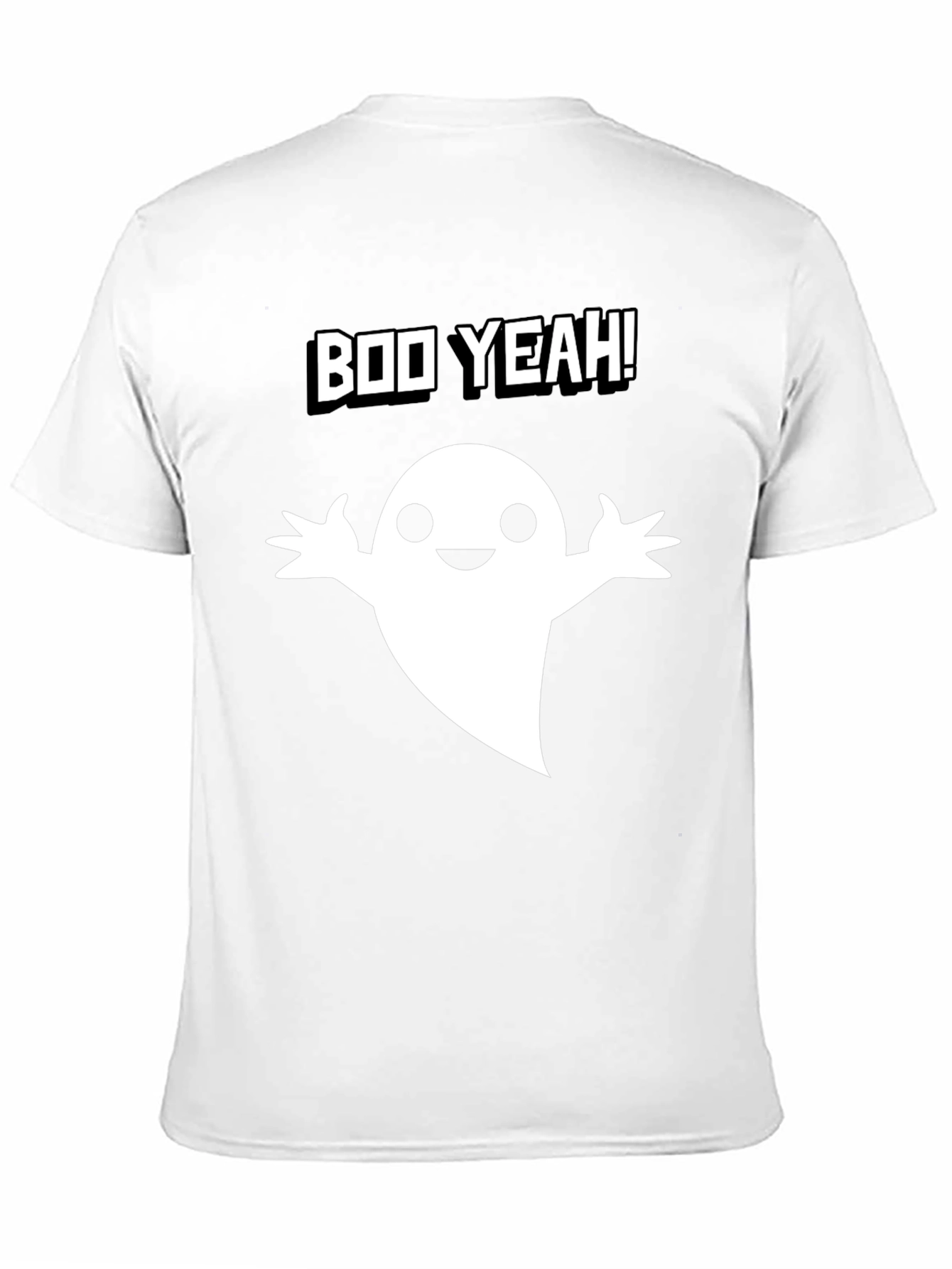 Boo Yeah! Ghost Graphic Tee - Halloween Fun