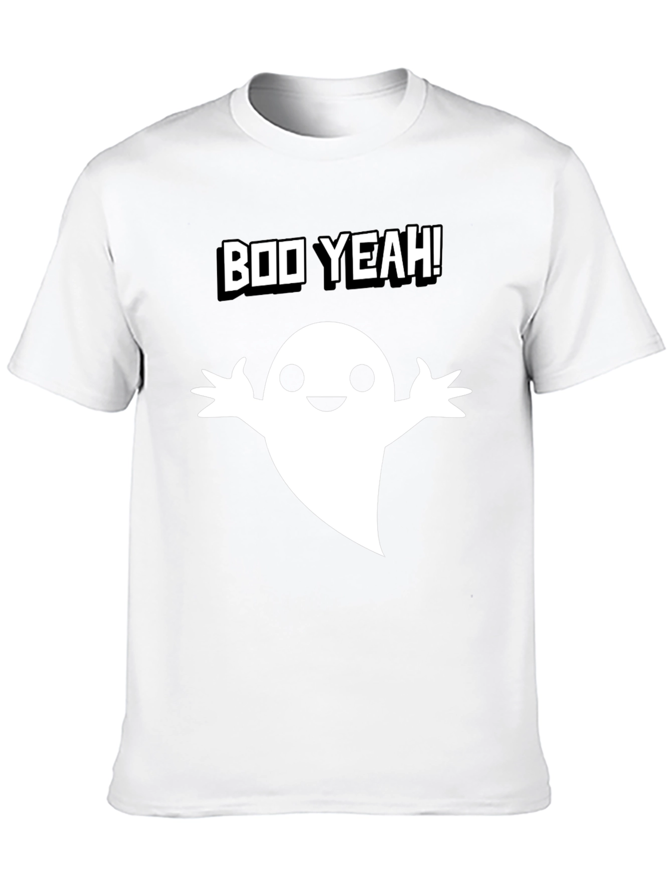 Boo Yeah! Ghost Graphic Tee - Halloween Fun