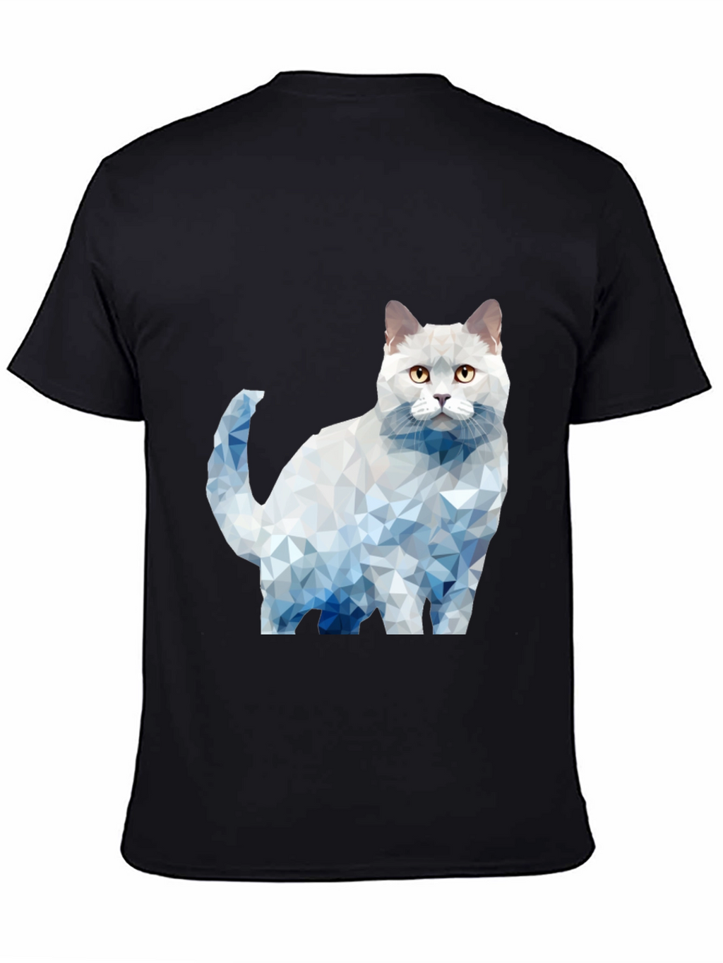 Geometric Cat Graphic T-Shirt