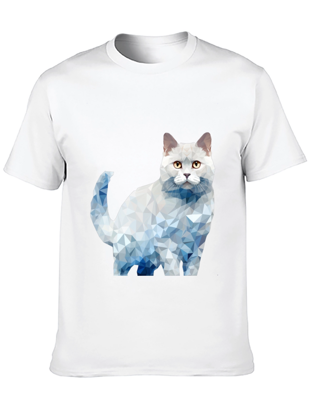 Geometric Cat Graphic T-Shirt