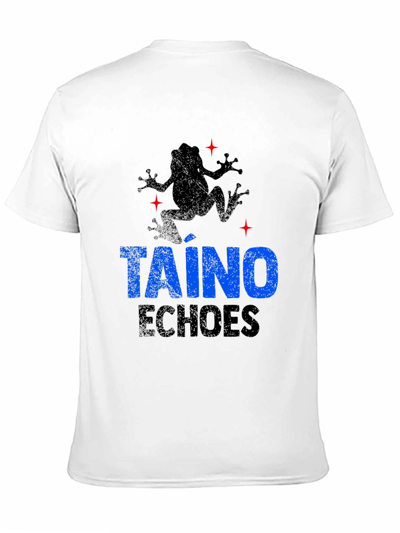 Taino Echoes Mens Black Graphic T-Shirt