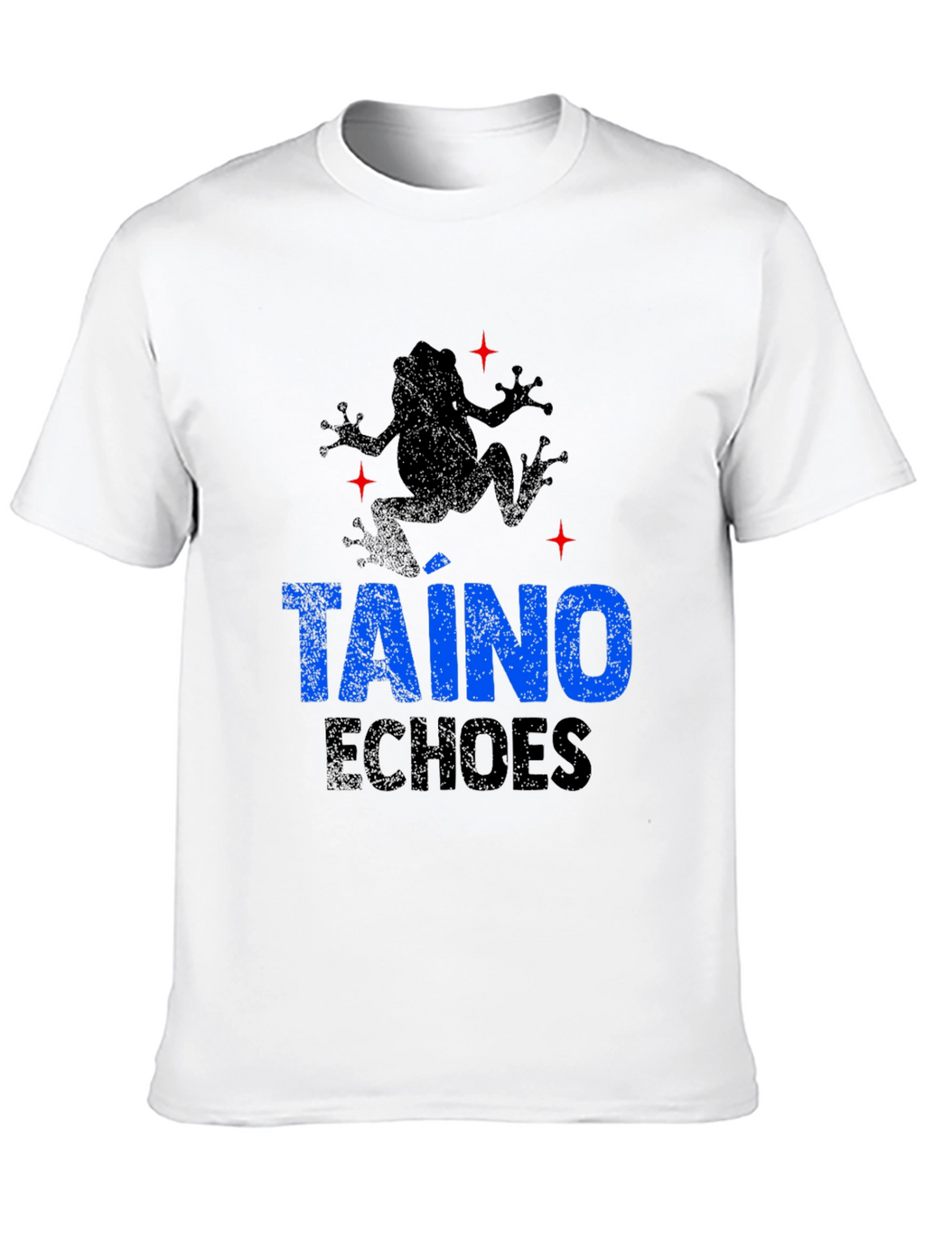 Taino Echoes Mens Black Graphic T-Shirt