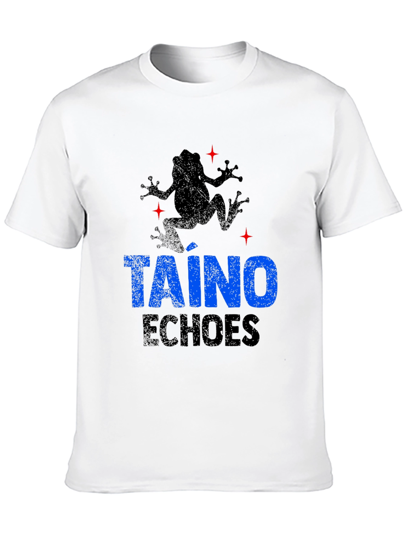 Taino Echoes Mens Black Graphic T-Shirt