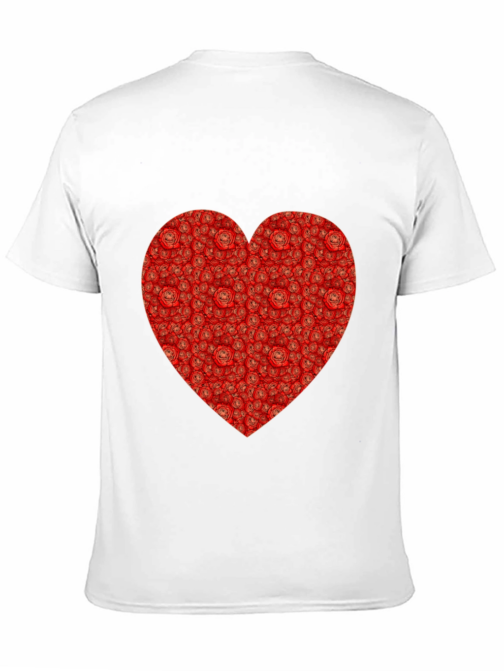 Rose Heart T-Shirt - Romantic Black Tee