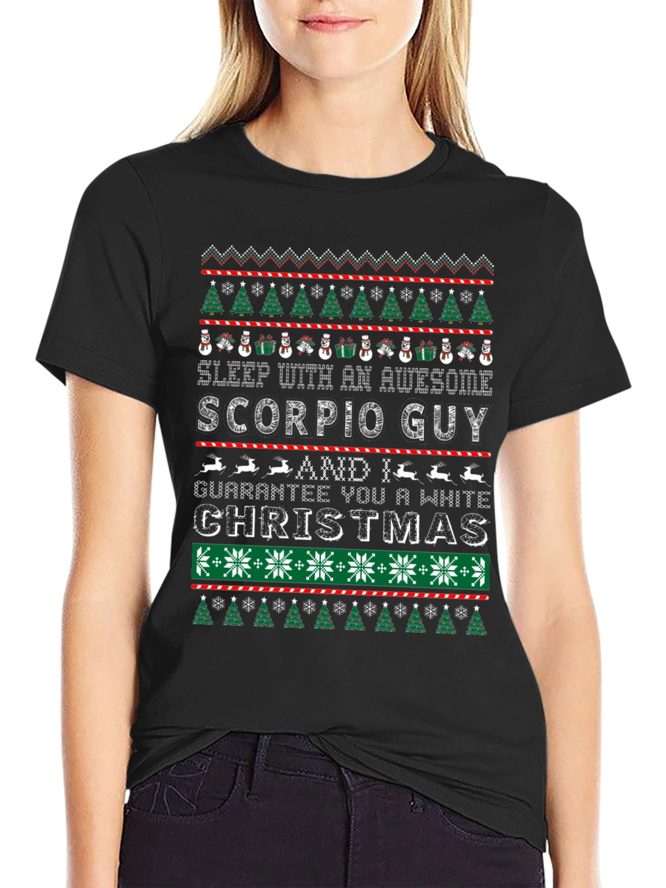Awesome Scorpio Guy Christmas T-Shirt